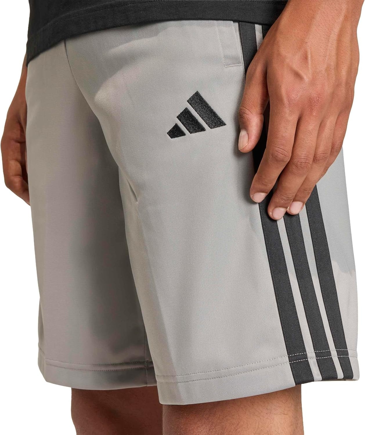 image:imageadidas Mens 3Stripes Tricot ShortsCh Solid Grey