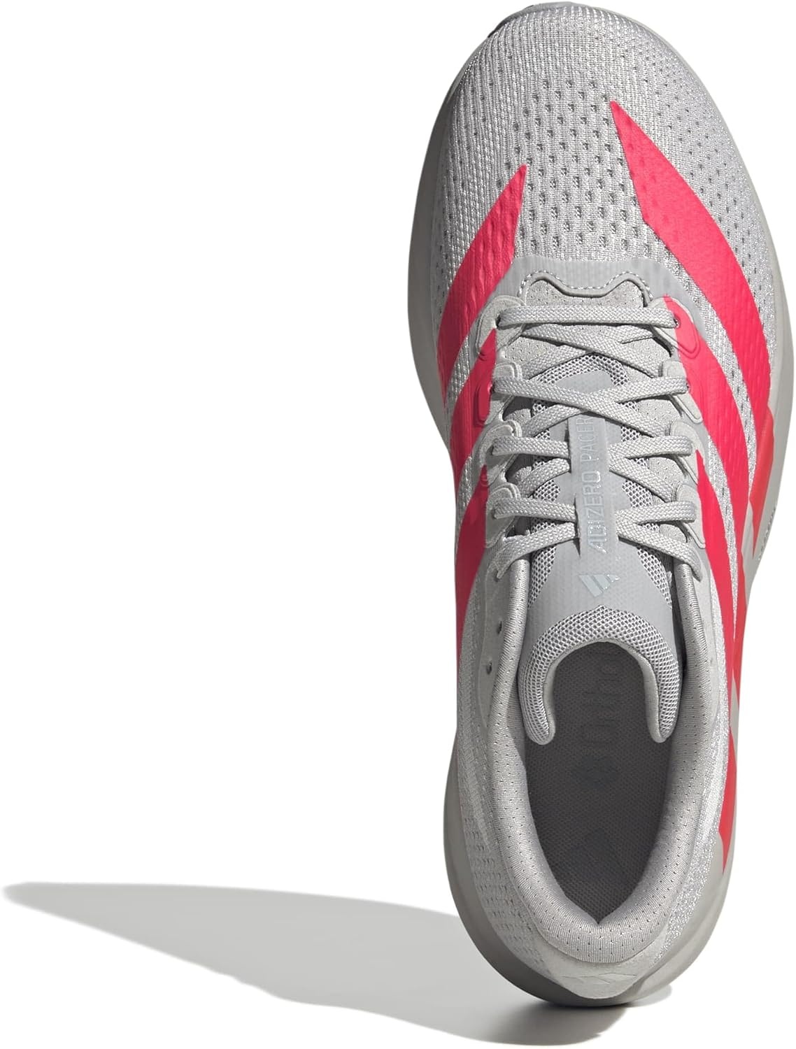 image:imageadidas Mens Adizero Pacer Running ShoeGreyLucid RedHalo Silver