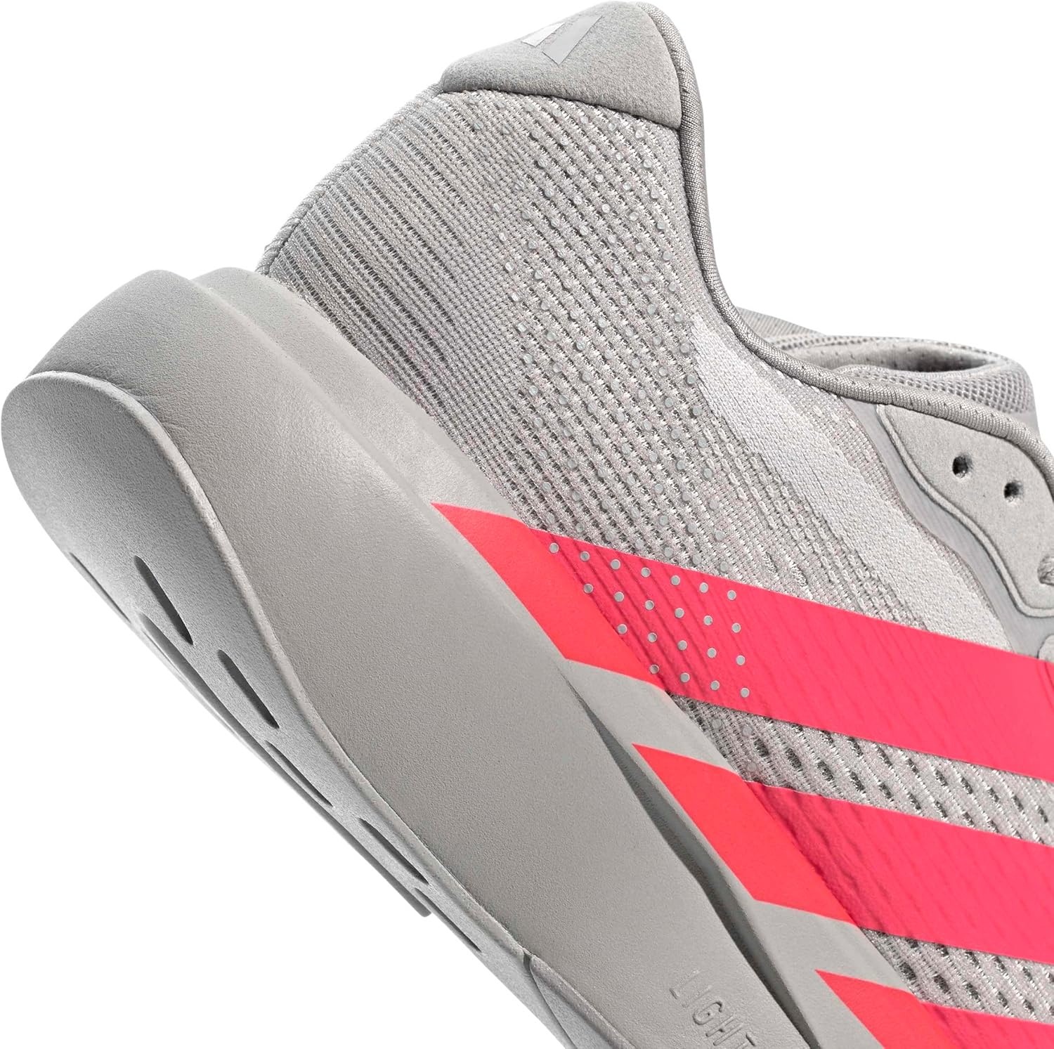 image:imageadidas Mens Adizero Pacer Running ShoeGreyLucid RedHalo Silver