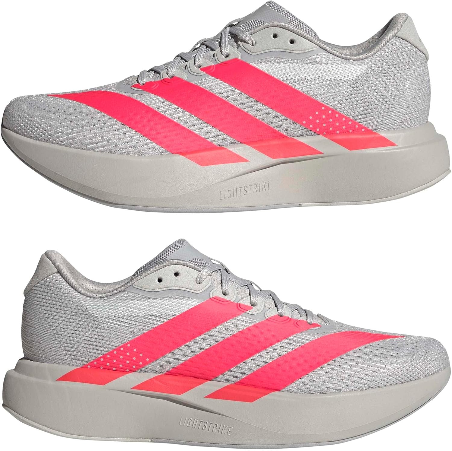 image:imageadidas Mens Adizero Pacer Running ShoeGreyLucid RedHalo Silver