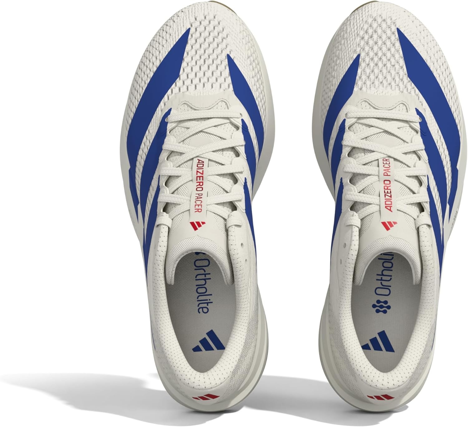 image:imageadidas Mens Adizero Pacer Running ShoeWhiteTeam Royal BluePure Ruby