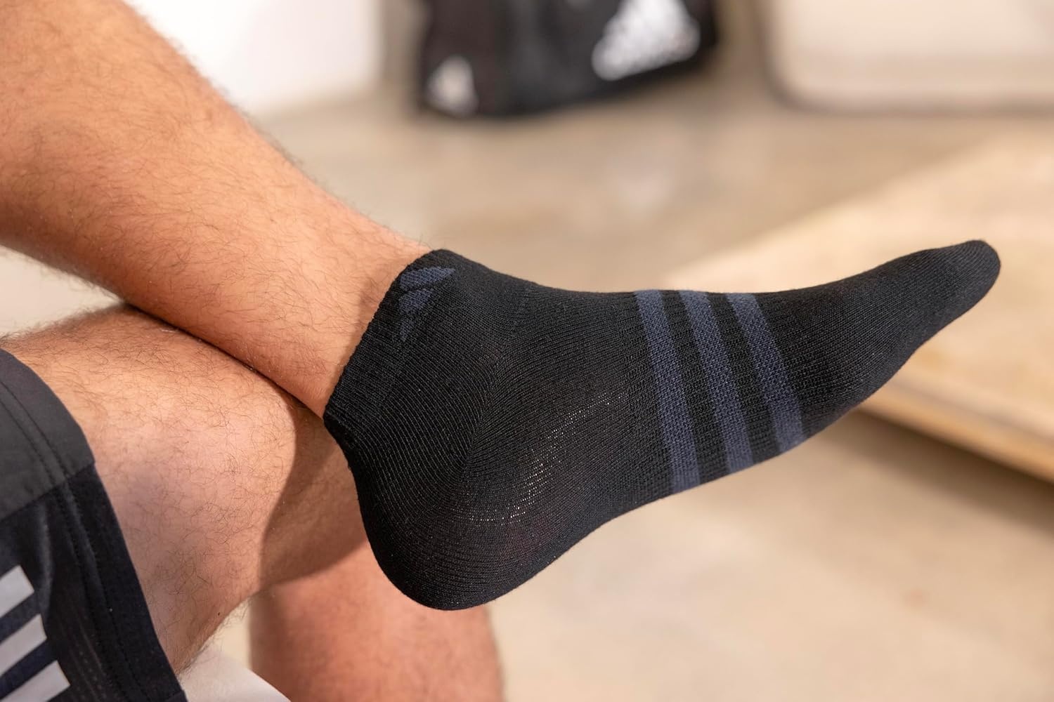 image:imageadidas Mens All Day Training Low Cut Ankle Socks 3 Pairs Lightweight PerformanceBlackOnix GreyNight Grey