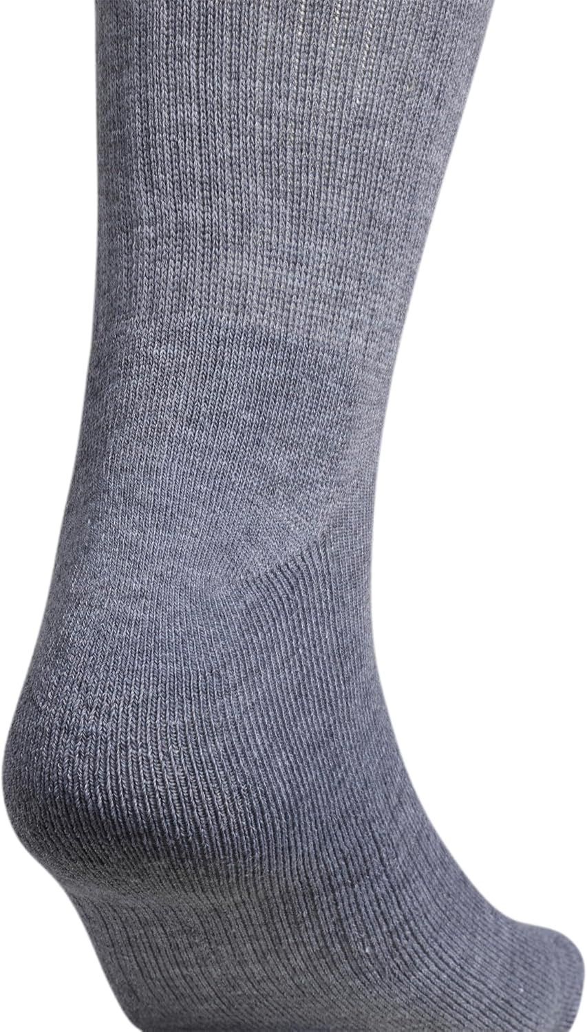 image:imageadidas Mens Athletic Cushioned Crew Socks 6 Pairs Durable amp ComfortableHeather GreyBlack