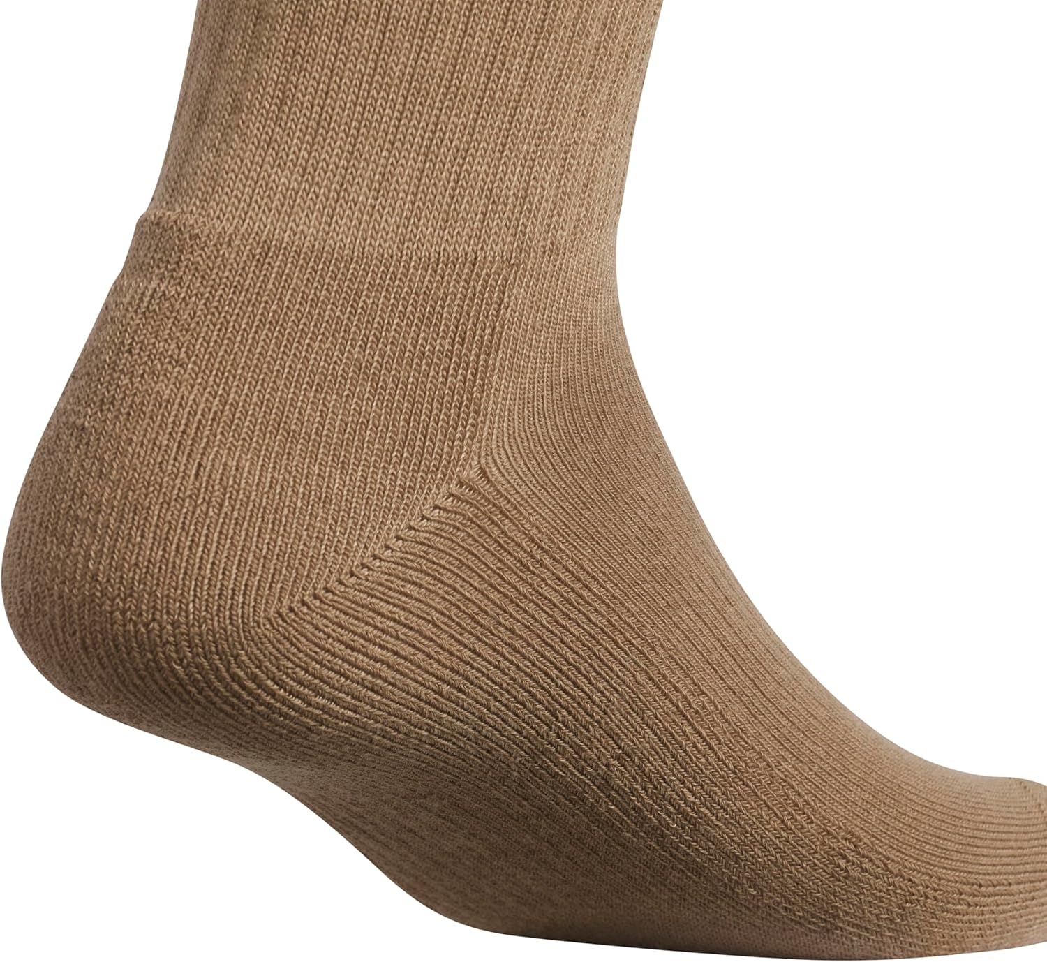 image:imageadidas Mens Athletic Cushioned Crew Socks 6 Pairs Durable amp ComfortableKhaki SixWhiteCrystal Linen Beige