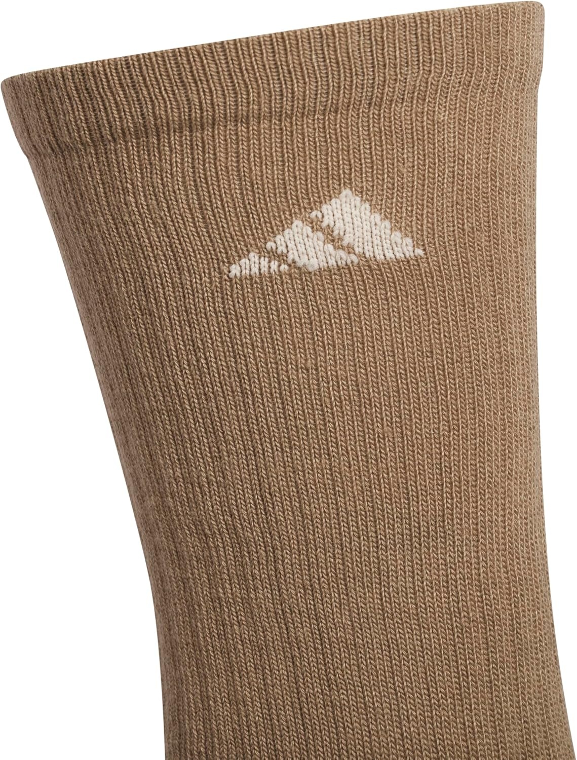 image:imageadidas Mens Athletic Cushioned Crew Socks 6 Pairs Durable amp ComfortableKhaki SixWhiteCrystal Linen Beige