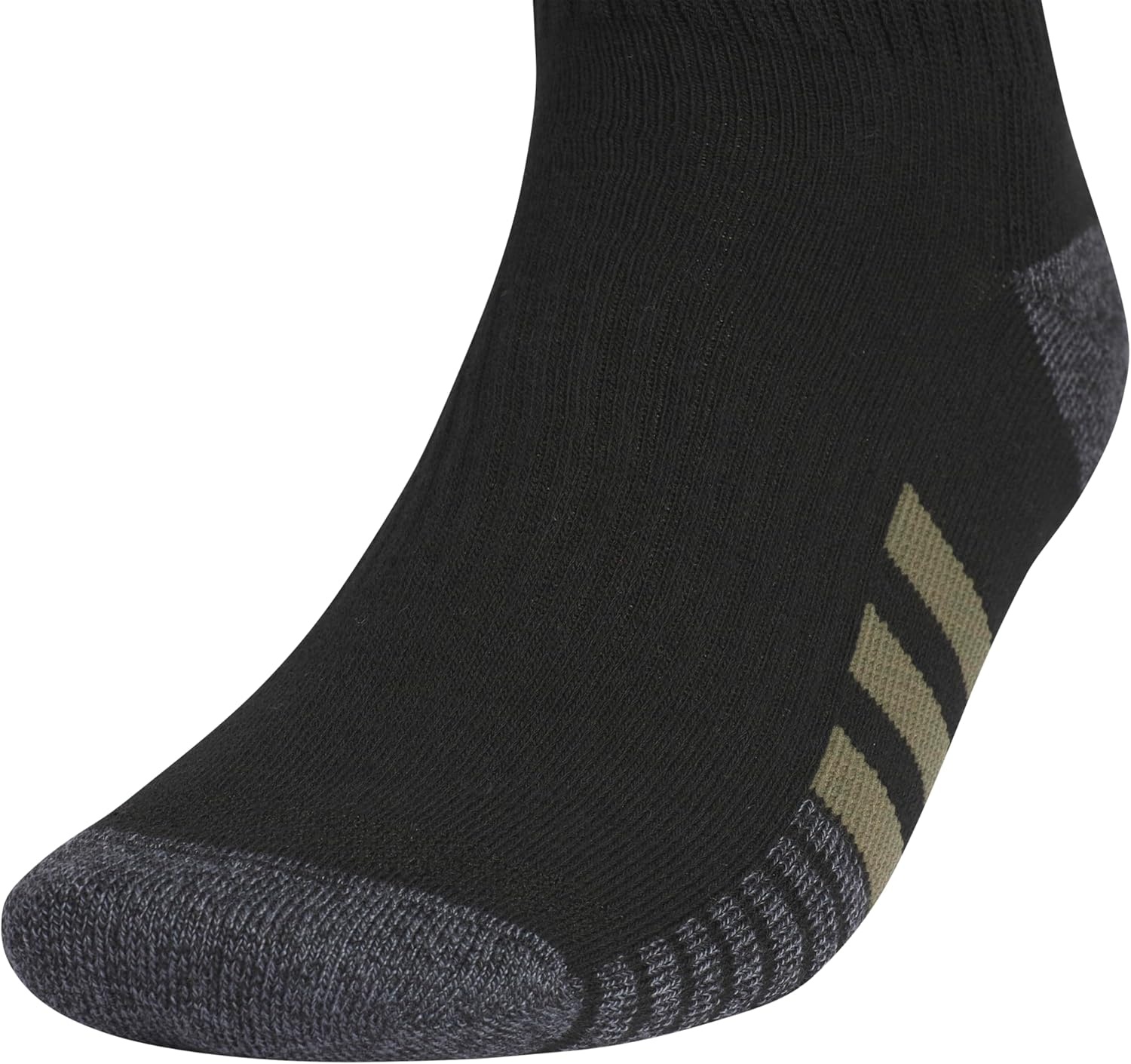 image:imageadidas Mens Cushioned Quarter Ankle Socks 3 Pairs Durable amp ComfortableBlackOlive Strata GreenWonder Alumina Grey3Color