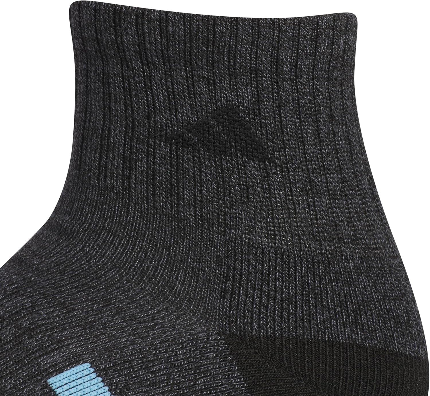 image:imageadidas Mens Cushioned Quarter Ankle Socks 3 Pairs Durable amp ComfortableBlackOnix GreySemi Blue Burst3Color