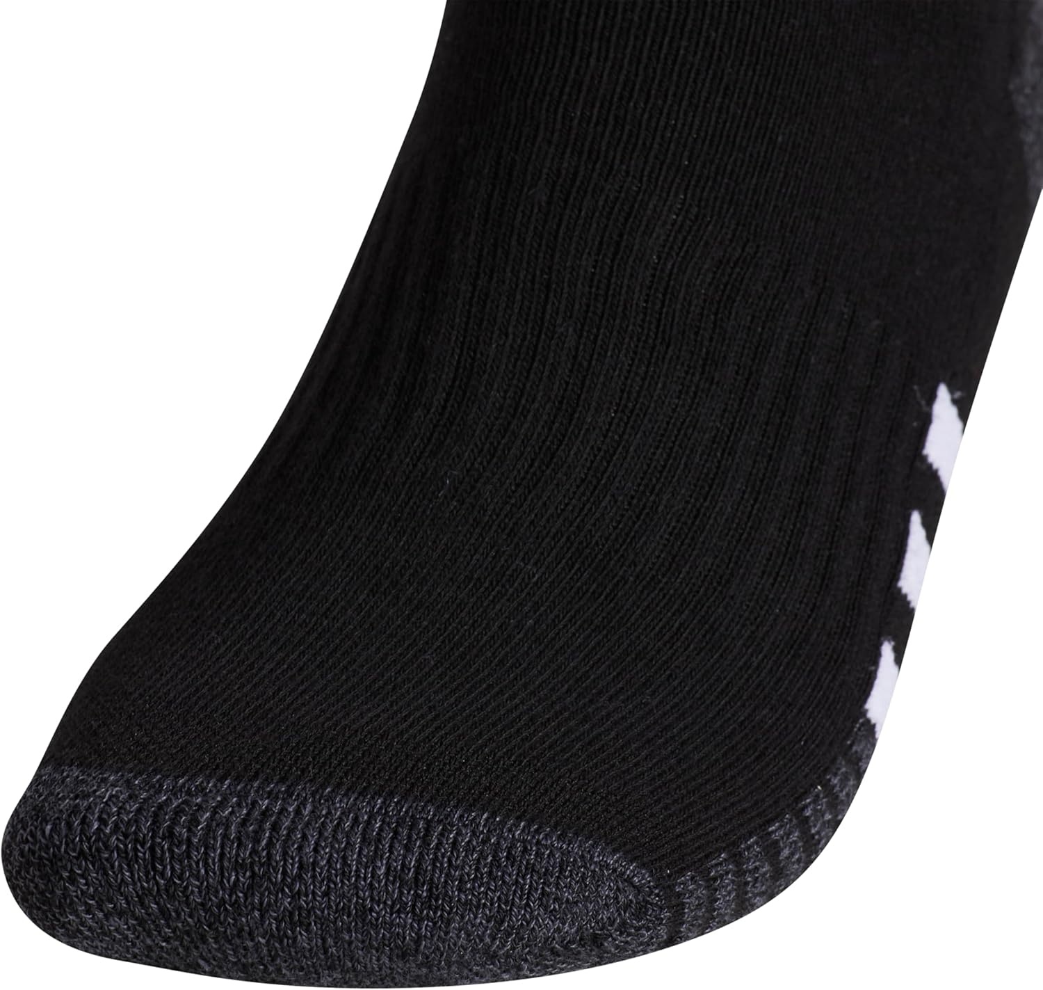 image:imageadidas Mens Cushioned Quarter Ankle Socks 3 Pairs Durable amp ComfortableBlackOnix GreyWhite3