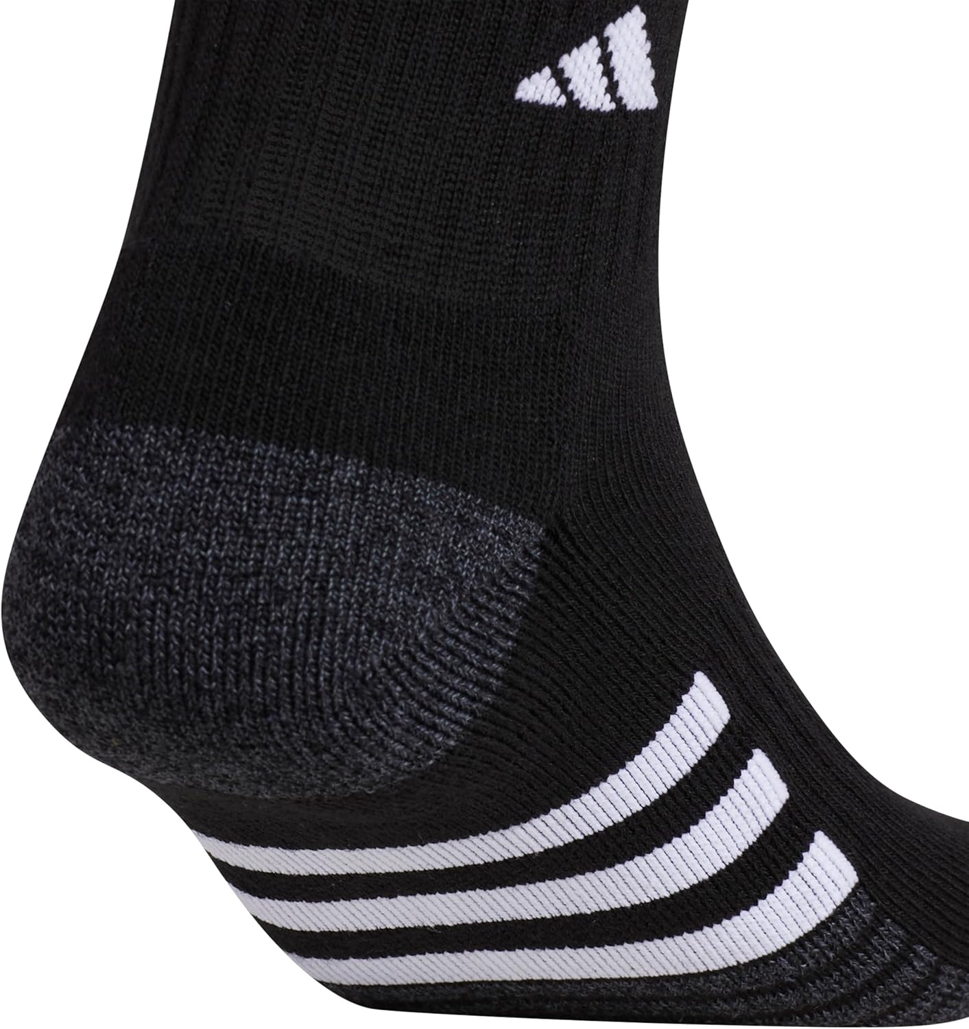 image:imageadidas Mens Cushioned Quarter Ankle Socks 3 Pairs Durable amp ComfortableBlackOnix GreyWhite3
