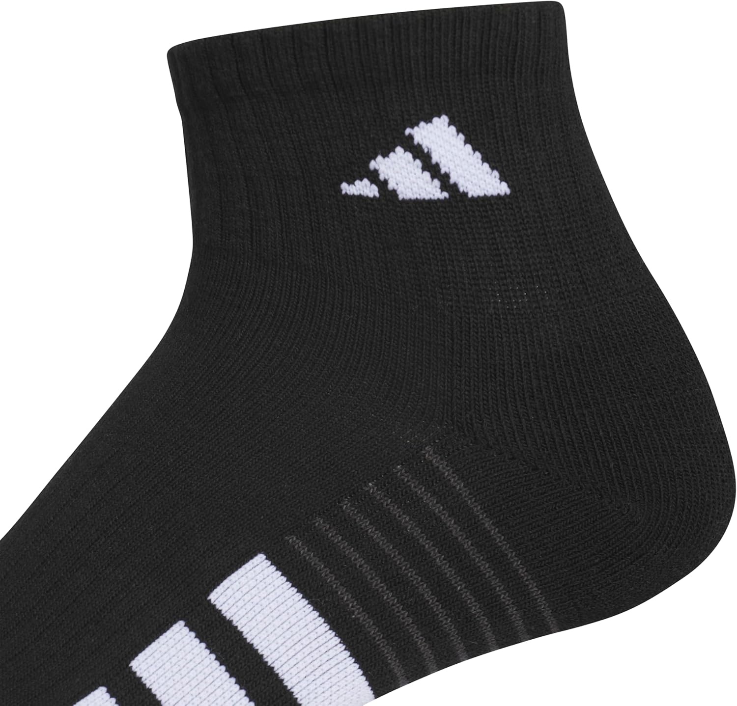image:imageadidas Mens Cushioned Quarter Ankle Socks 3 Pairs Durable amp ComfortableBlackWhiteCarbon Grey4