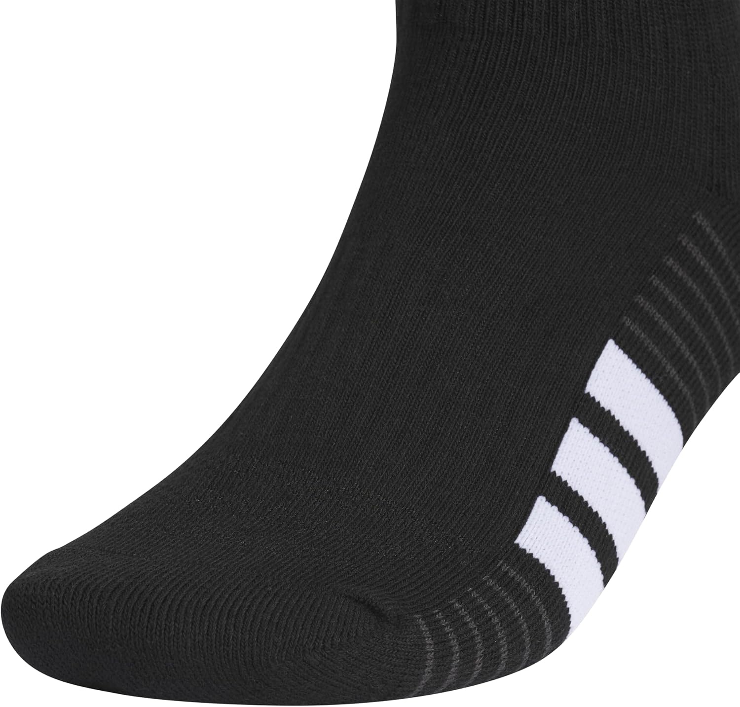 image:imageadidas Mens Cushioned Quarter Ankle Socks 3 Pairs Durable amp ComfortableBlackWhiteCarbon Grey4