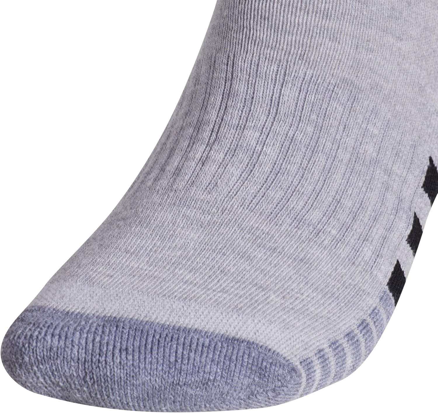 image:imageadidas Mens Cushioned Quarter Ankle Socks 3 Pairs Durable amp ComfortableCool Light HeatherGreyBlack3