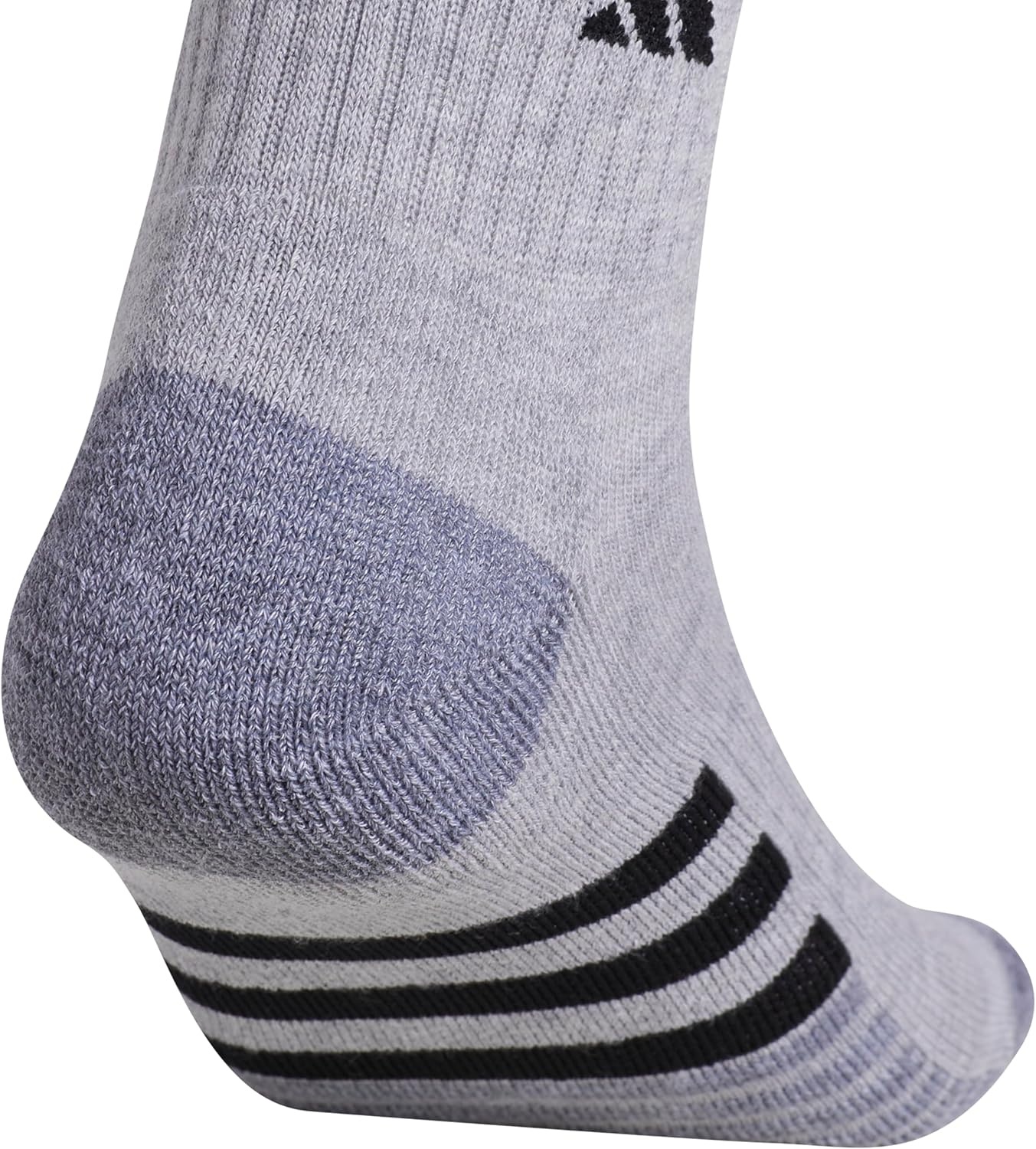 image:imageadidas Mens Cushioned Quarter Ankle Socks 3 Pairs Durable amp ComfortableCool Light HeatherGreyBlack3