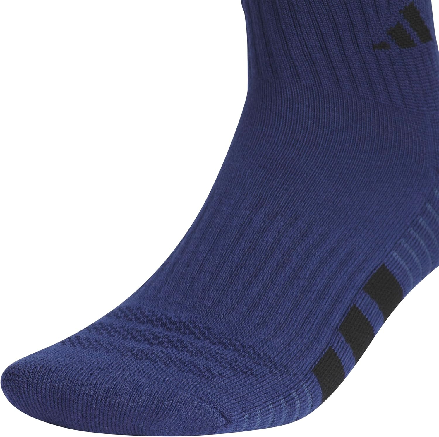 image:imageadidas Mens Cushioned Quarter Ankle Socks 3 Pairs Durable amp ComfortableDark BlueWhiteCool Light Heather4