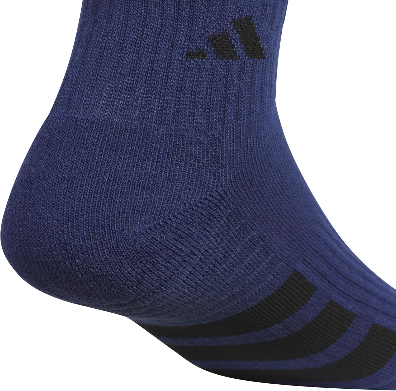 image:imageadidas Mens Cushioned Quarter Ankle Socks 3 Pairs Durable amp ComfortableDark BlueWhiteCool Light Heather4