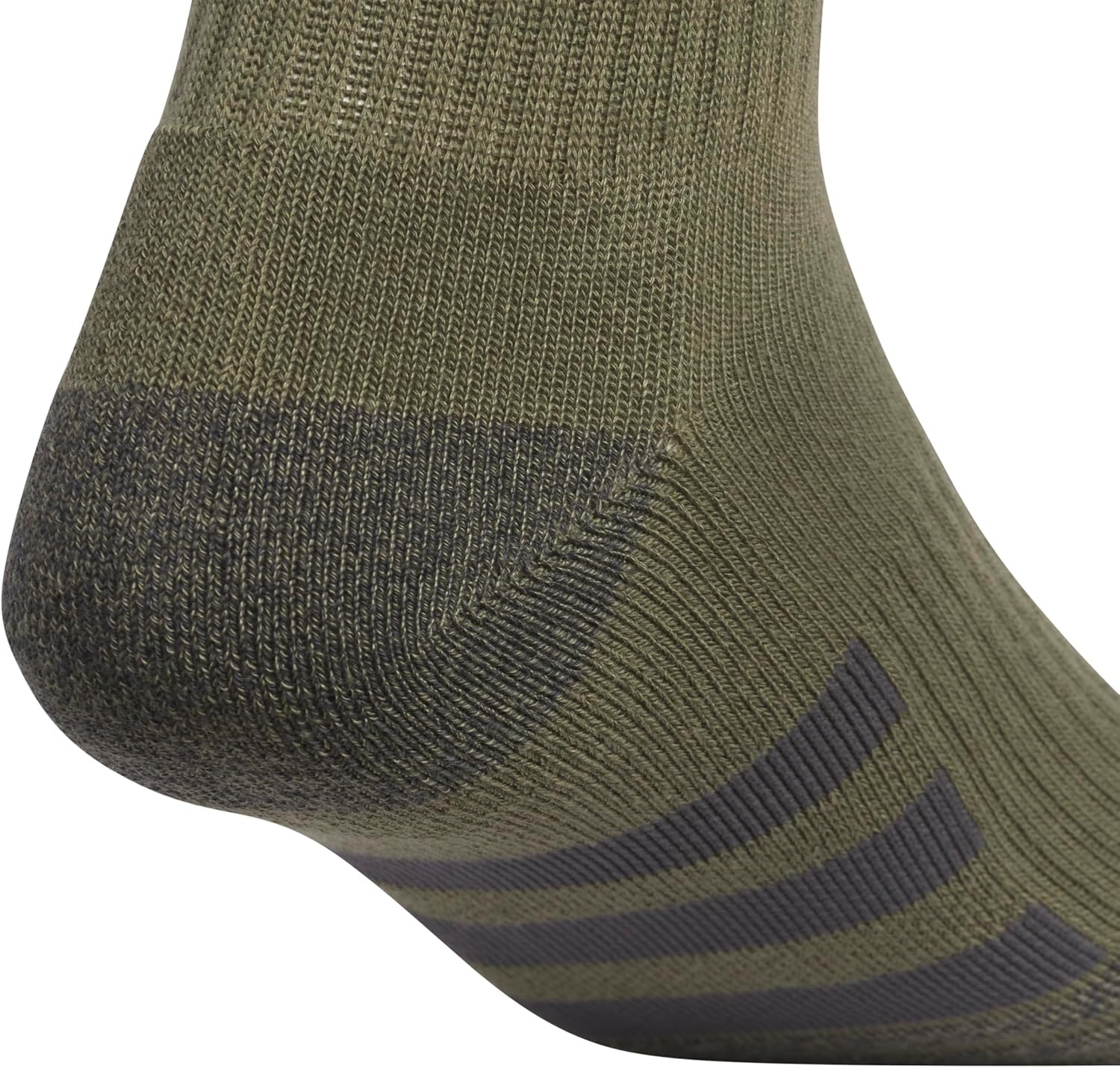 image:imageadidas Mens Cushioned Quarter Ankle Socks 3 Pairs Durable amp ComfortableOlive Strata GreenWhiteOnix Grey3Color