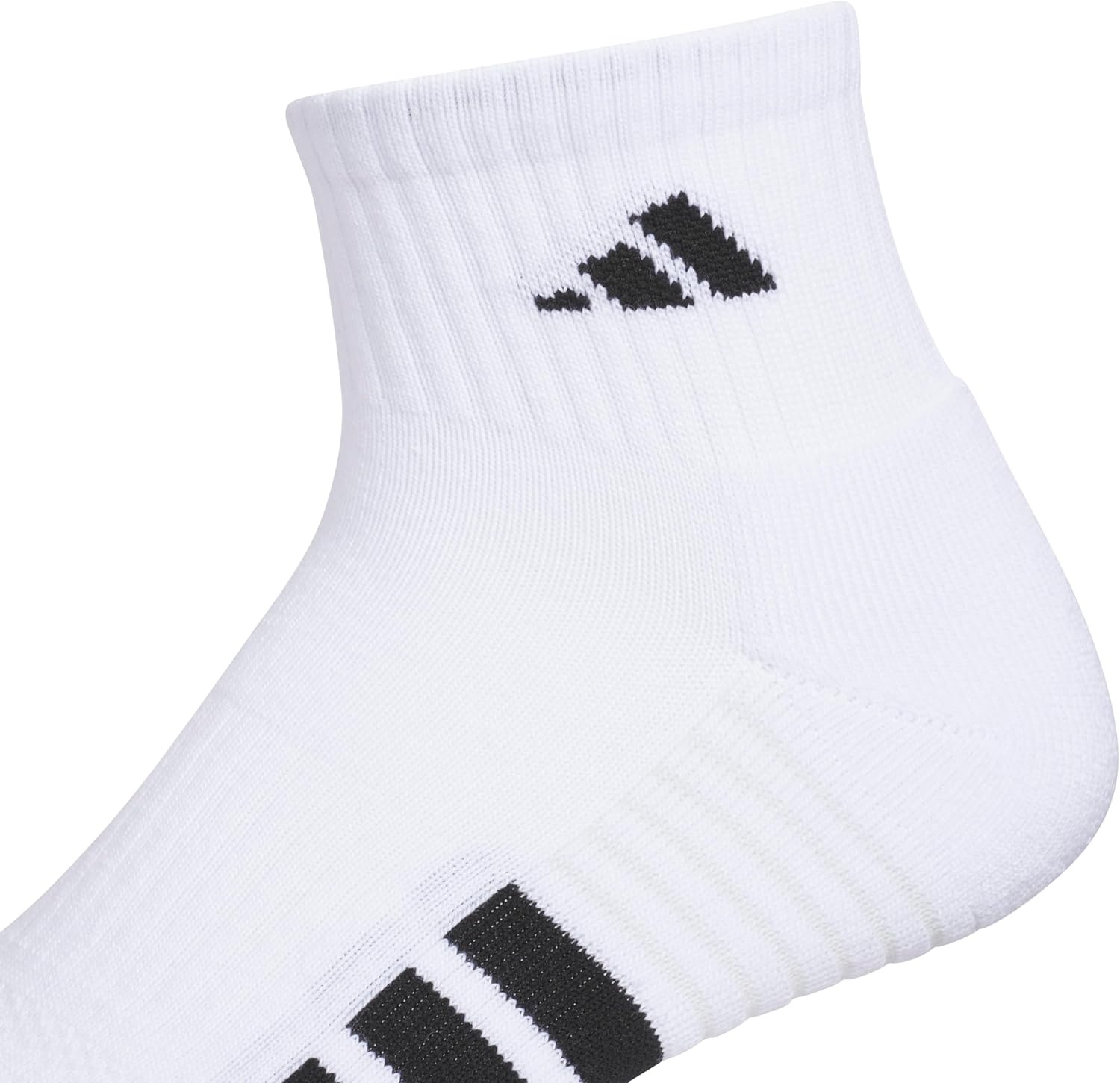 image:imageadidas Mens Cushioned Quarter Ankle Socks 3 Pairs Durable amp ComfortableWhiteBlackClear Grey4