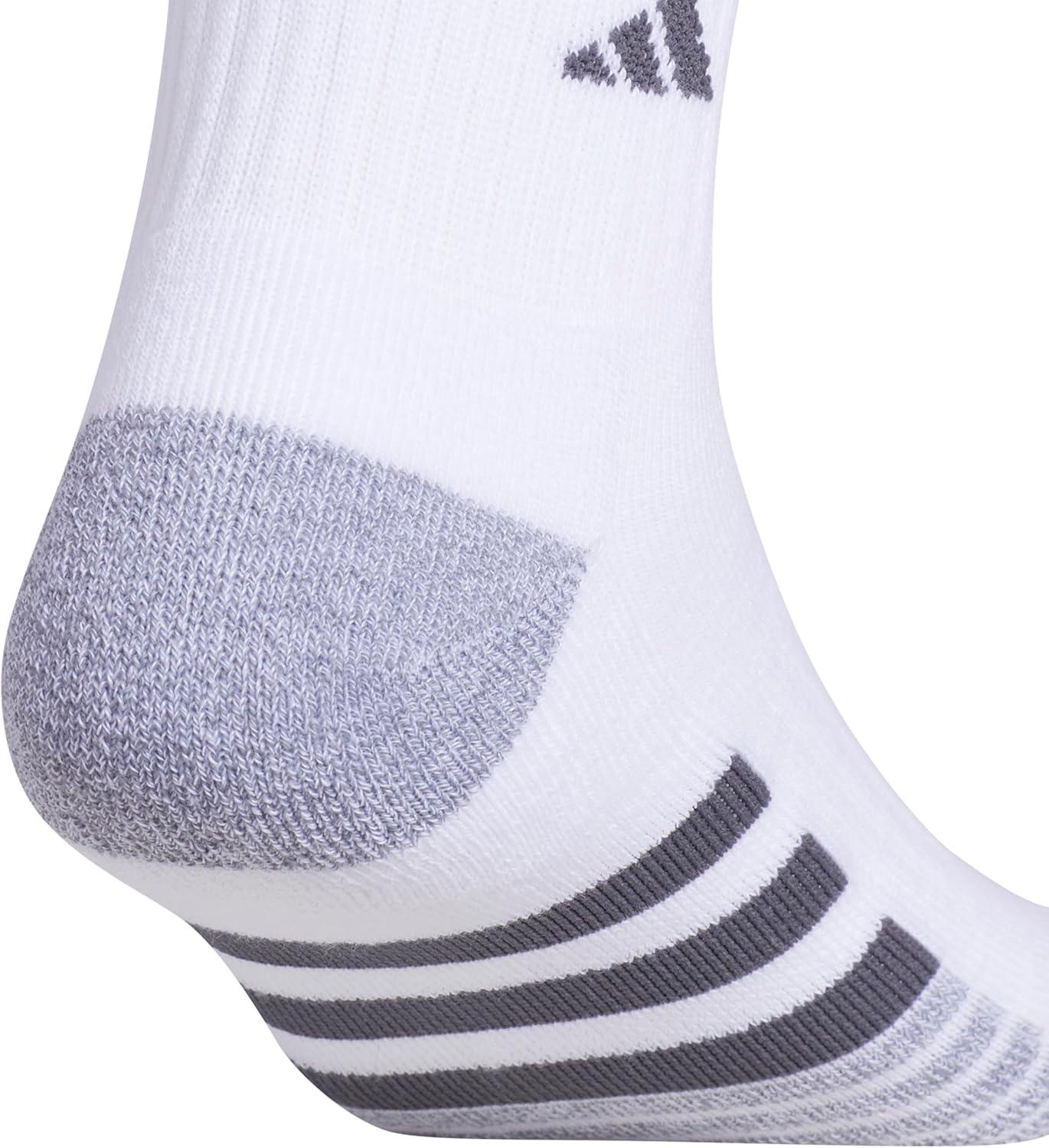 image:imageadidas Mens Cushioned Quarter Ankle Socks 3 Pairs Durable amp ComfortableWhiteGreyOnix Grey3
