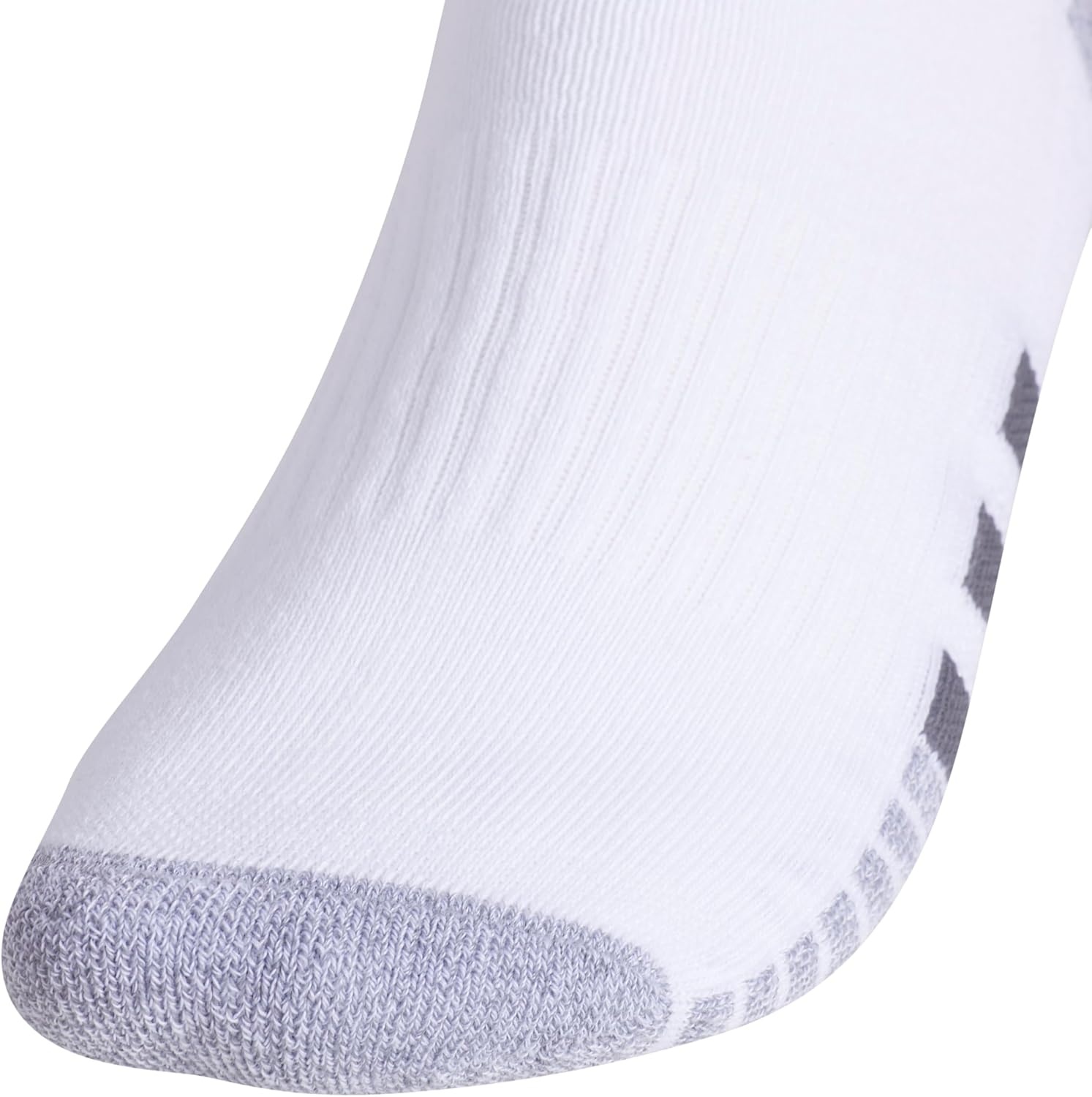 image:imageadidas Mens Cushioned Quarter Ankle Socks 3 Pairs Durable amp ComfortableWhiteGreyOnix Grey3