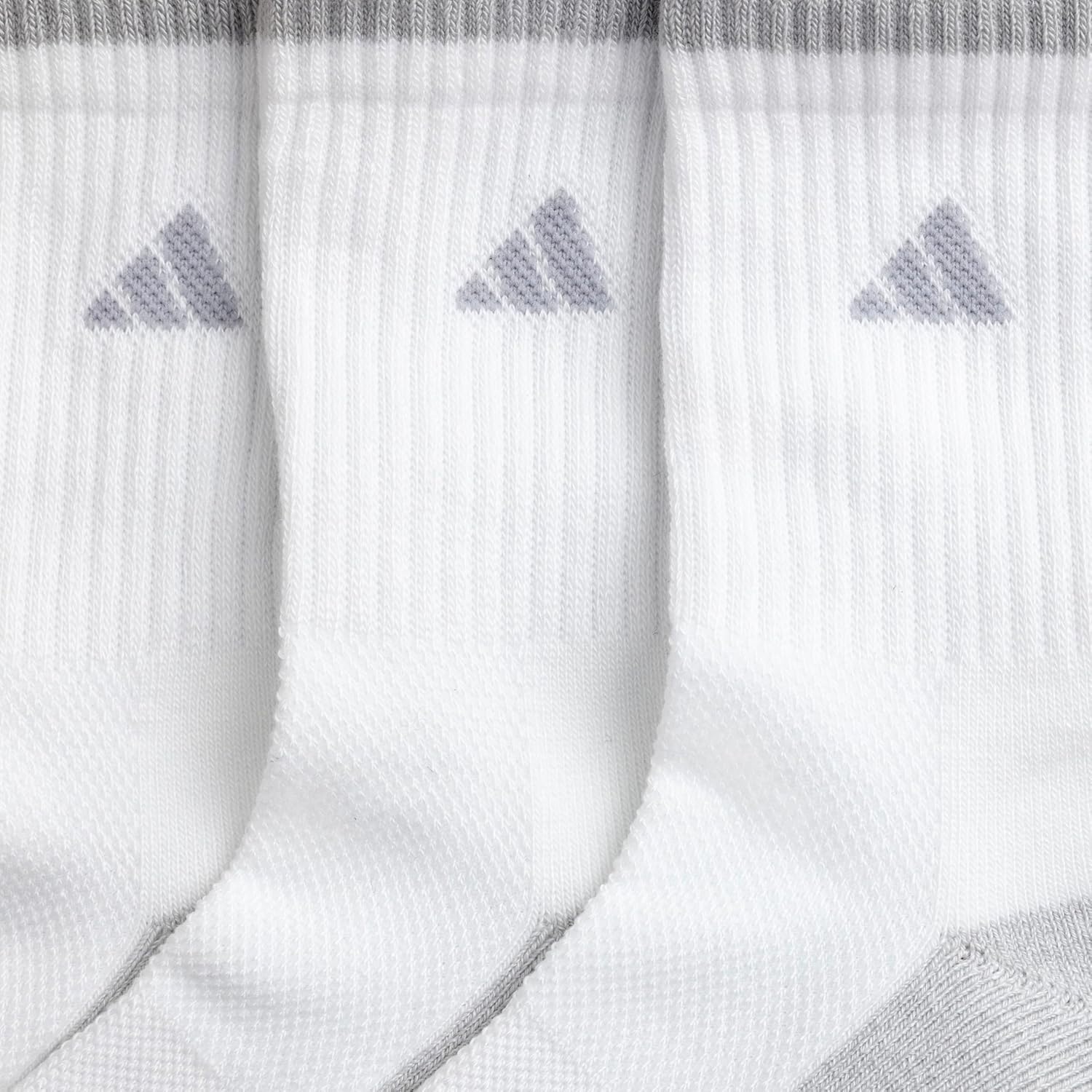 image:imageadidas Mens Cushioned X Socks 3 Pairs Multiple Heights Durable amp ComfortableWhiteClear Onix GreyMidcrew4
