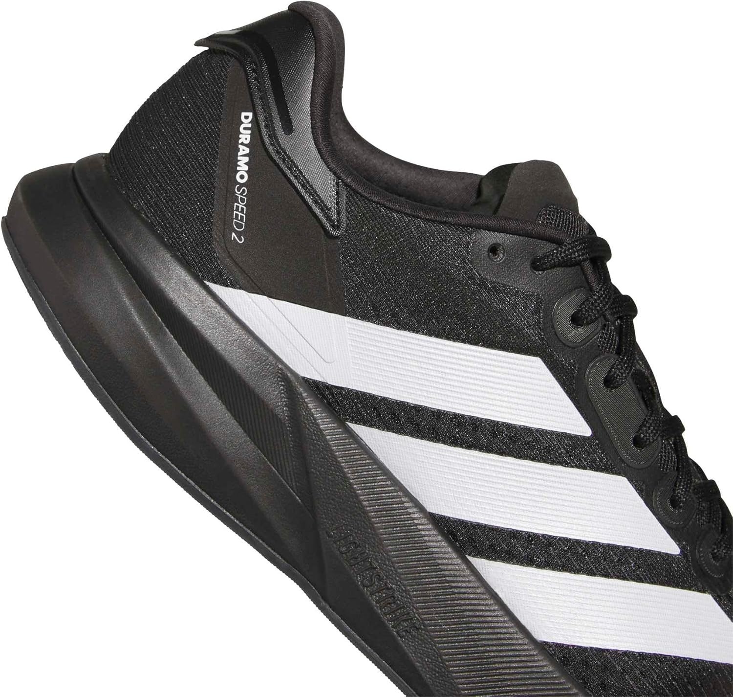 image:imageadidas Mens Duramo Speed 2 Running Sneakers Shoes WhiteBlackWhiteCarbon