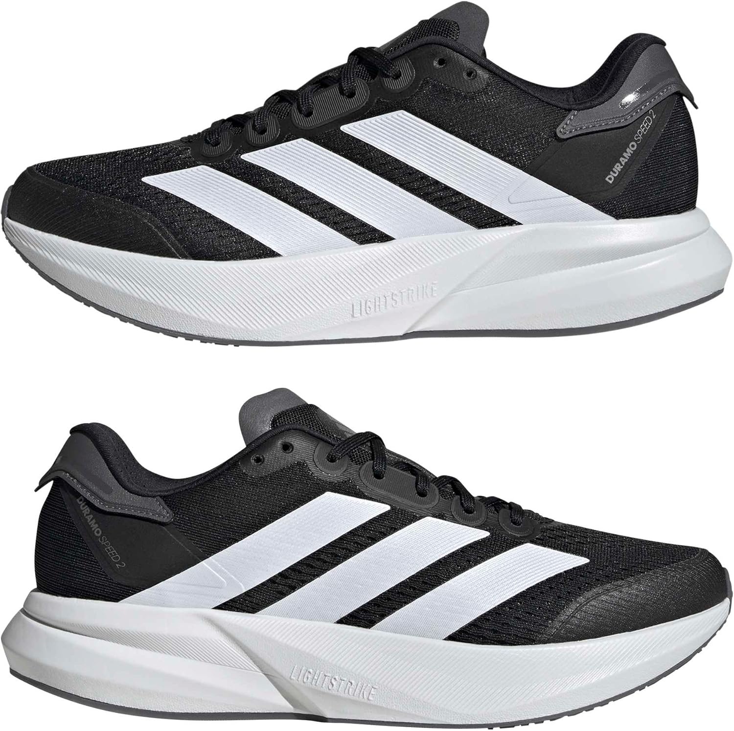 image:imageadidas Mens Duramo Speed 2 Running Sneakers Shoes WhiteBlackWhiteGrey