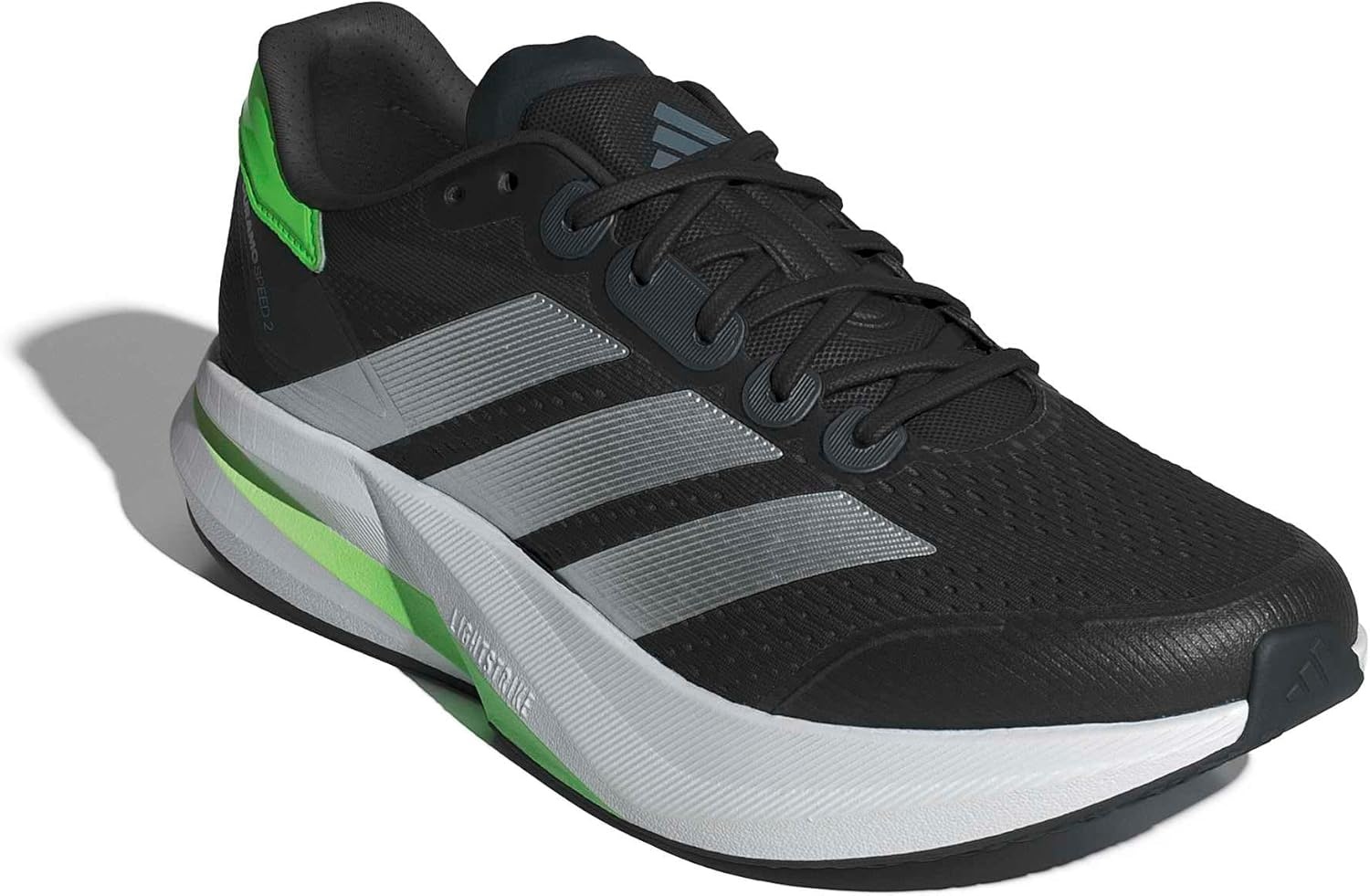 image:imageadidas Mens Duramo Speed 2 Running Sneakers Shoes WhiteCarbonMatte SilverLime Burst