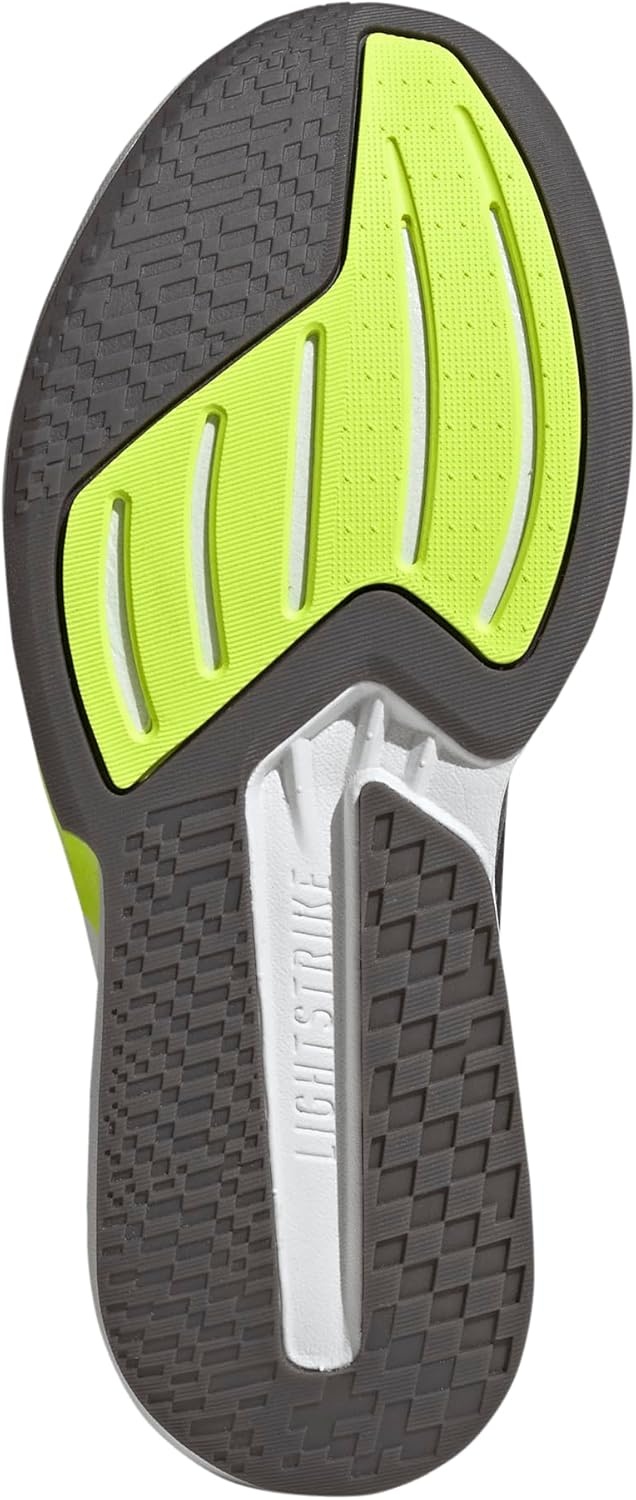 image:imageadidas Mens Duramo Speed 2 Running Sneakers Shoes WhiteGreyIron MetallicLucid Lemon