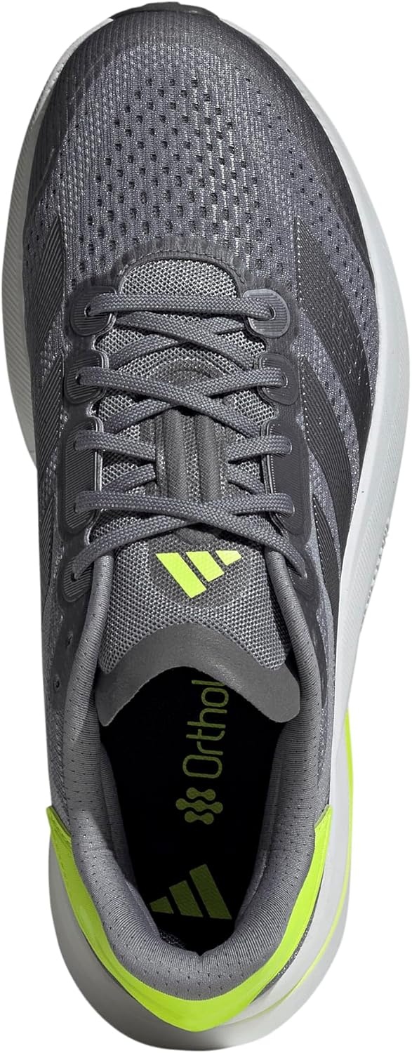 image:imageadidas Mens Duramo Speed 2 Running Sneakers Shoes WhiteGreyIron MetallicLucid Lemon