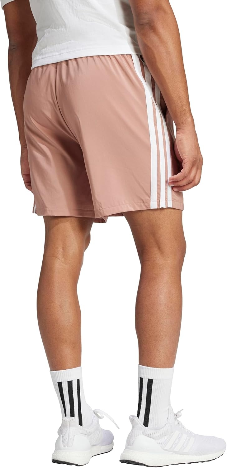 image:imageadidas Mens Essentials 3Stripes Chelsea 7inch ShortsWarm ClayWhite