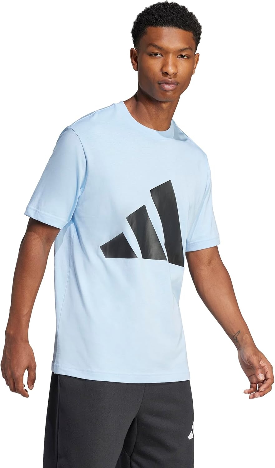 image:imageadidas Mens Essentials Big Logo TShirtGlow BlueBlack