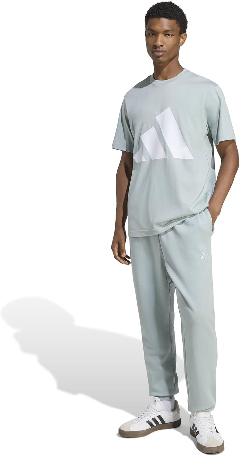 image:imageadidas Mens Essentials Big Logo TShirtWonder SageWhite