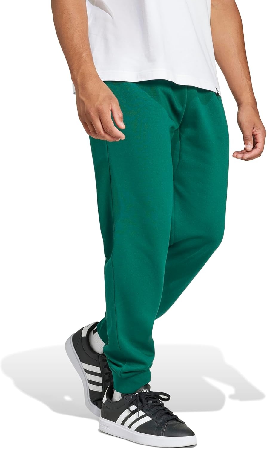image:imageadidas Mens Essentials FeelCozy Fleece PantsCollegiate GreenBlack