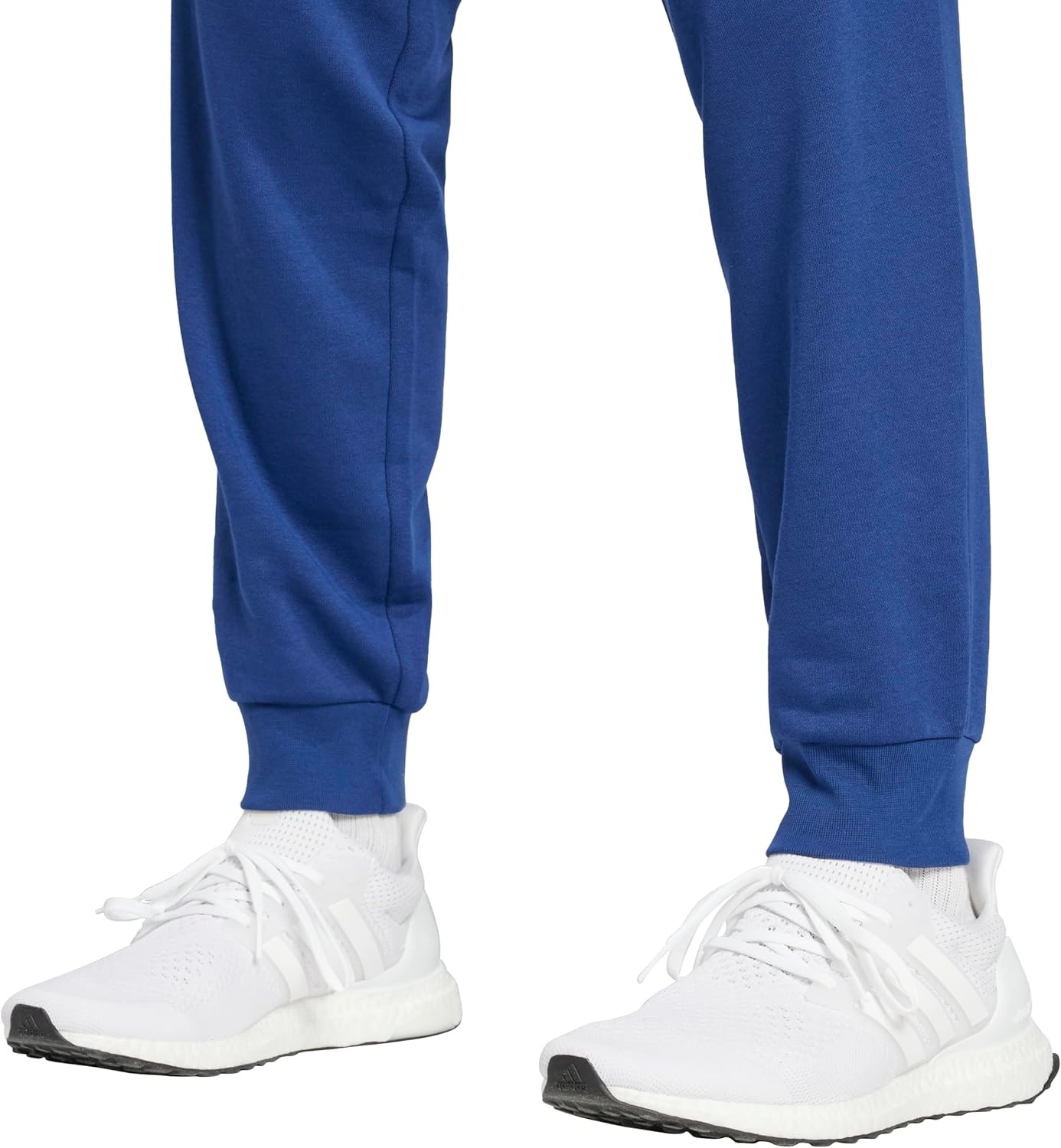 image:imageadidas Mens Essentials FeelCozy Fleece PantsDark BlueWhite