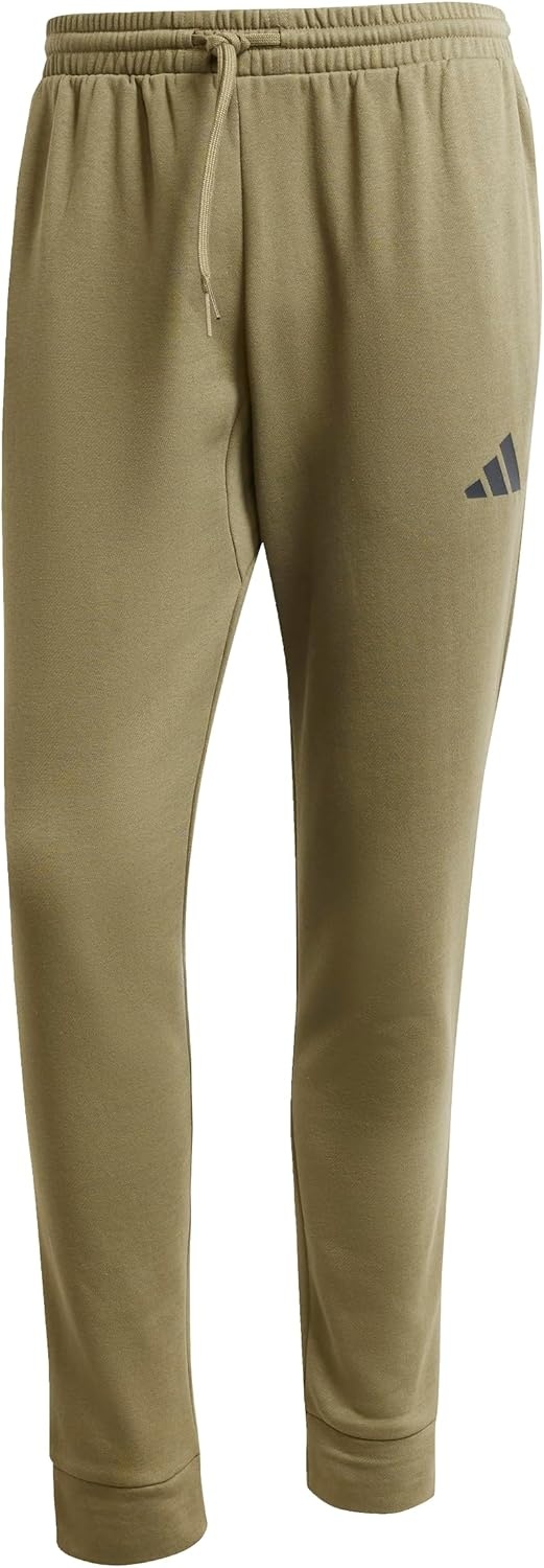 image:imageadidas Mens Essentials FeelCozy Fleece PantsOlive StrataBlack