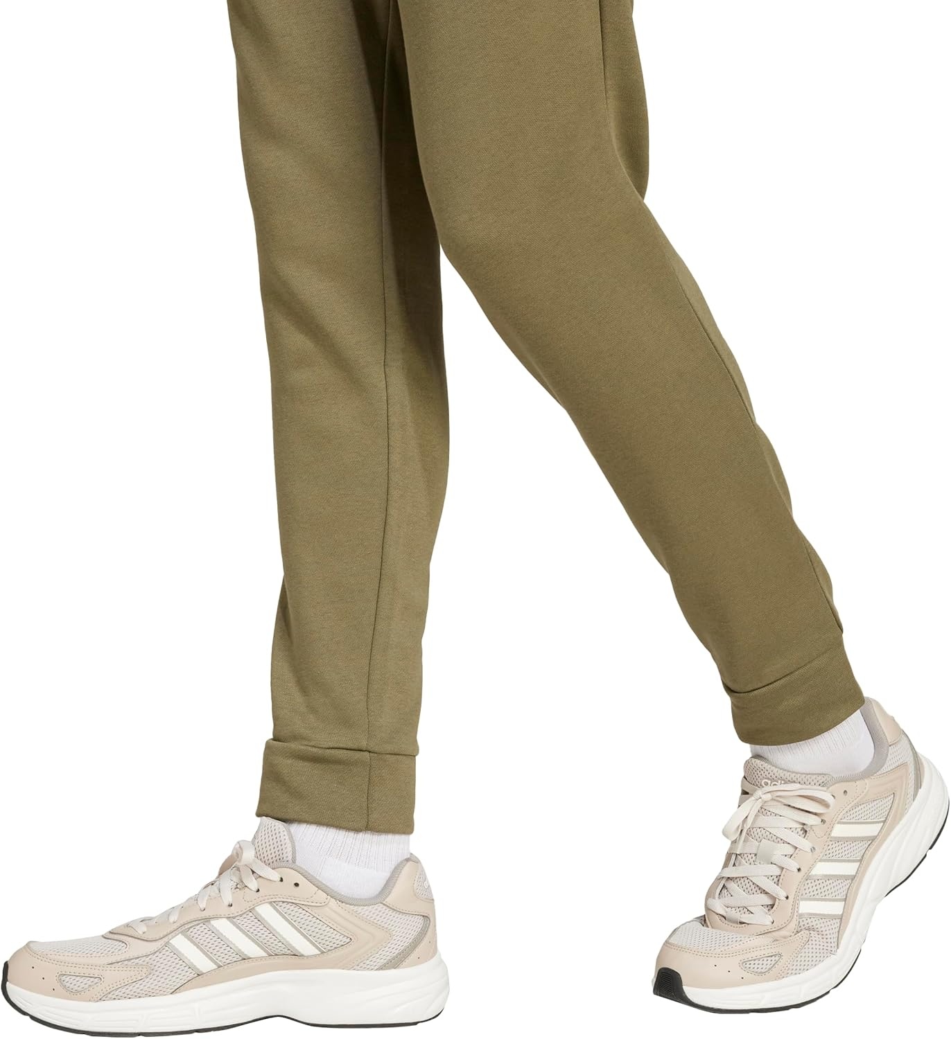 image:imageadidas Mens Essentials FeelCozy Fleece PantsOlive StrataBlack