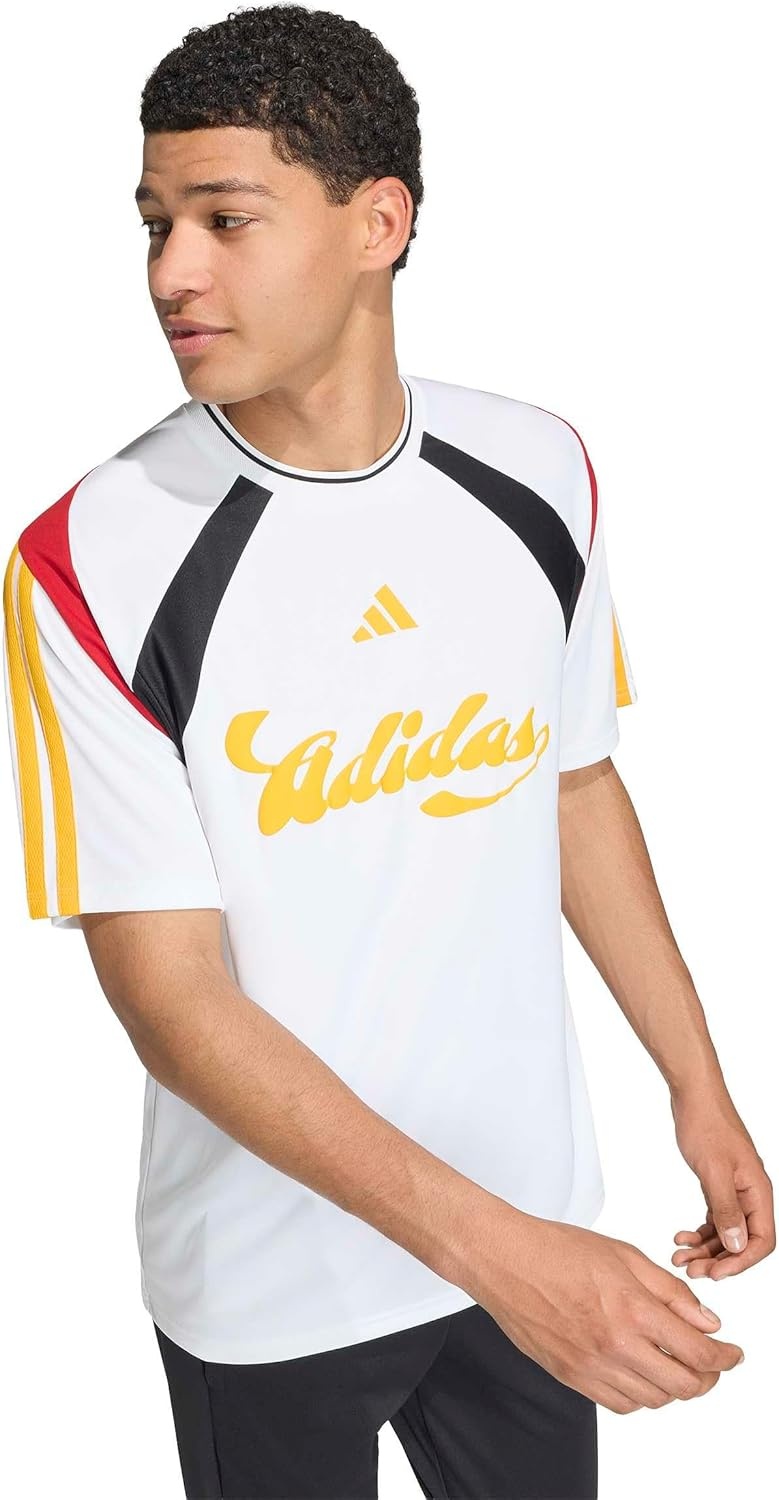 image:imageadidas Mens Germany World Cup 2026 ApparelWhiteBlackTeam Power Red Collegiate Gold