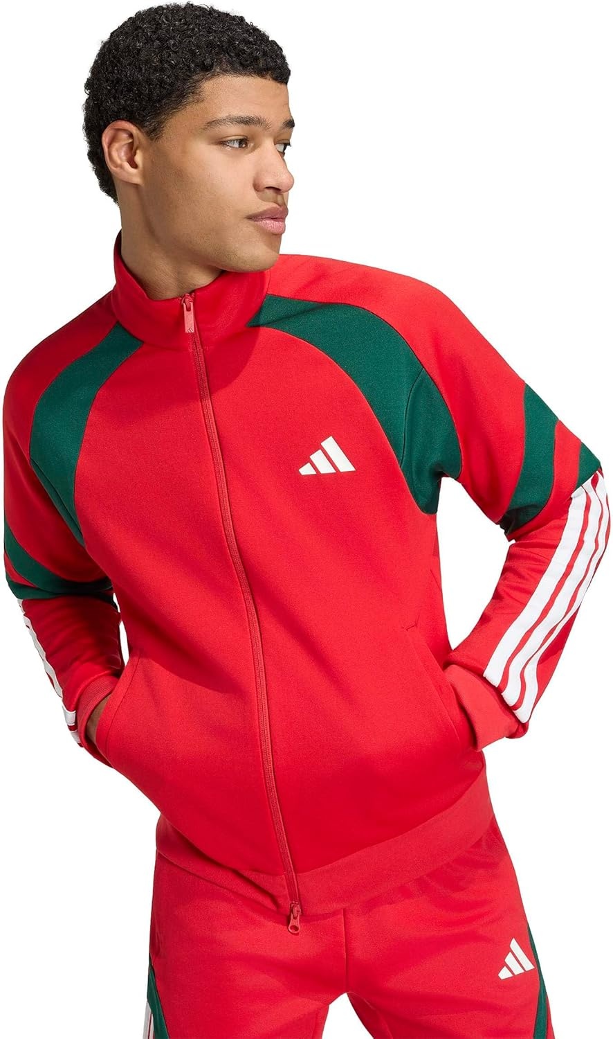 image:imageadidas Mens Mexico World Cup 2026 ApparelBetter ScarletTeam Dark GreenWhite