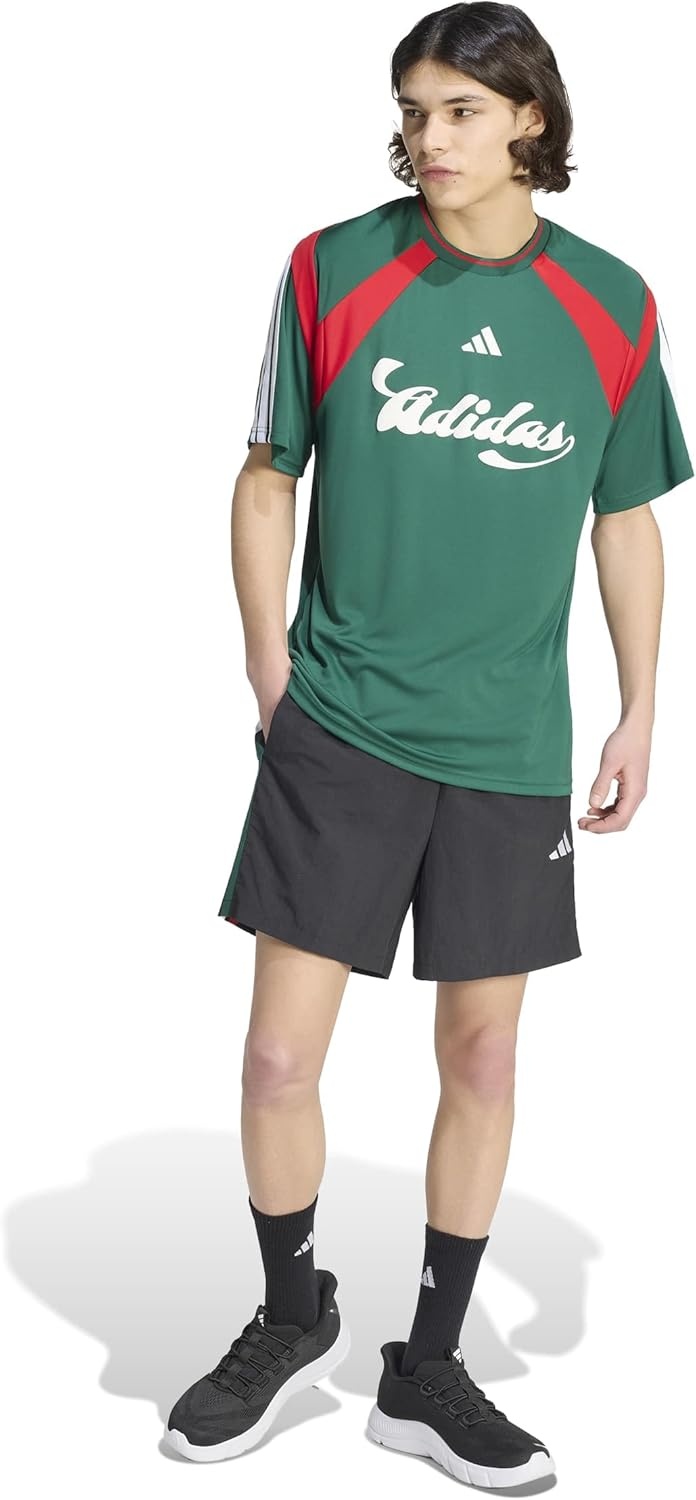 image:imageadidas Mens Mexico World Cup 2026 ApparelTeam Dark GreenBetter ScarletWhite