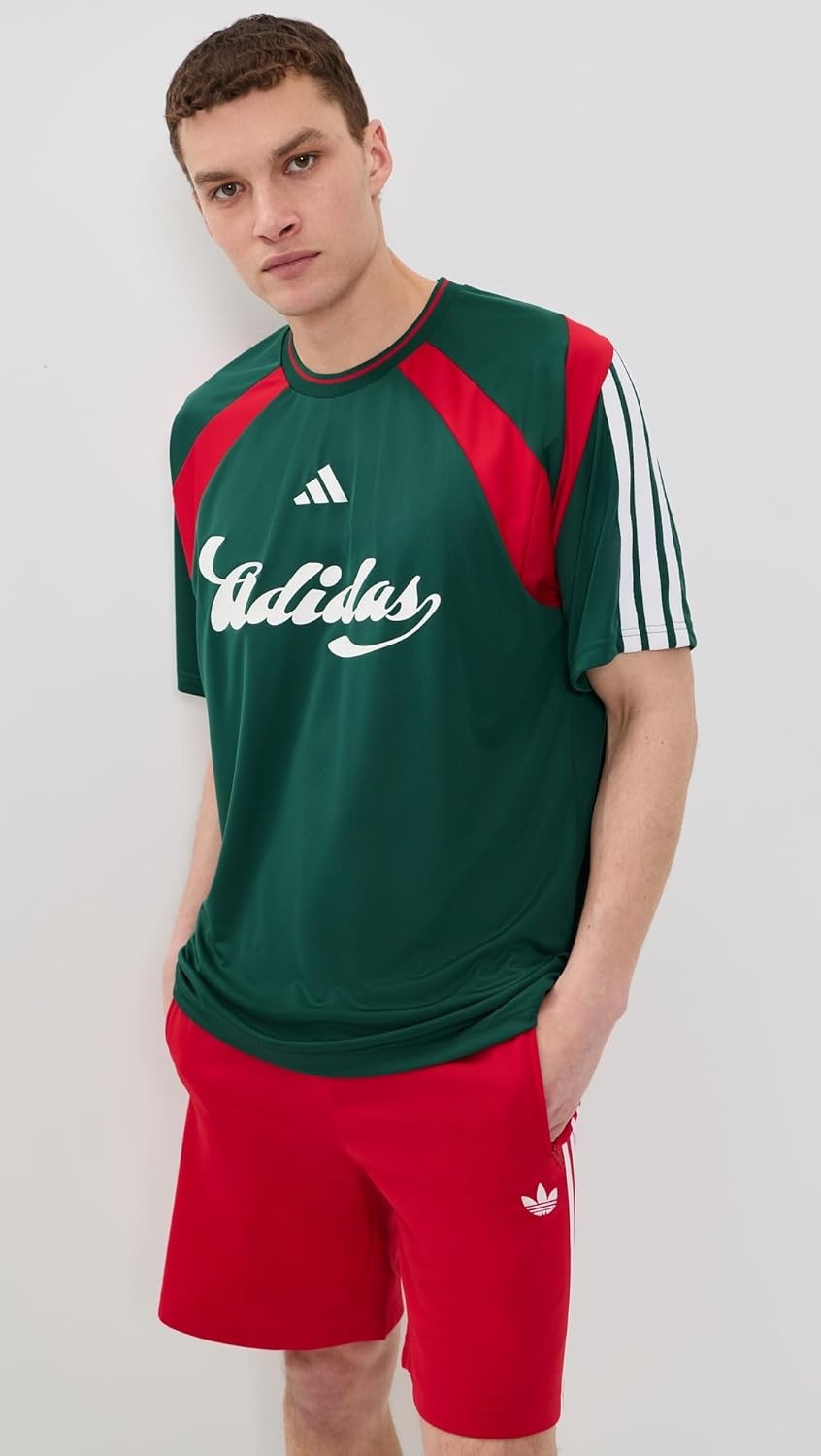 image:imageadidas Mens Mexico World Cup 2026 ApparelTeam Dark GreenBetter ScarletWhite