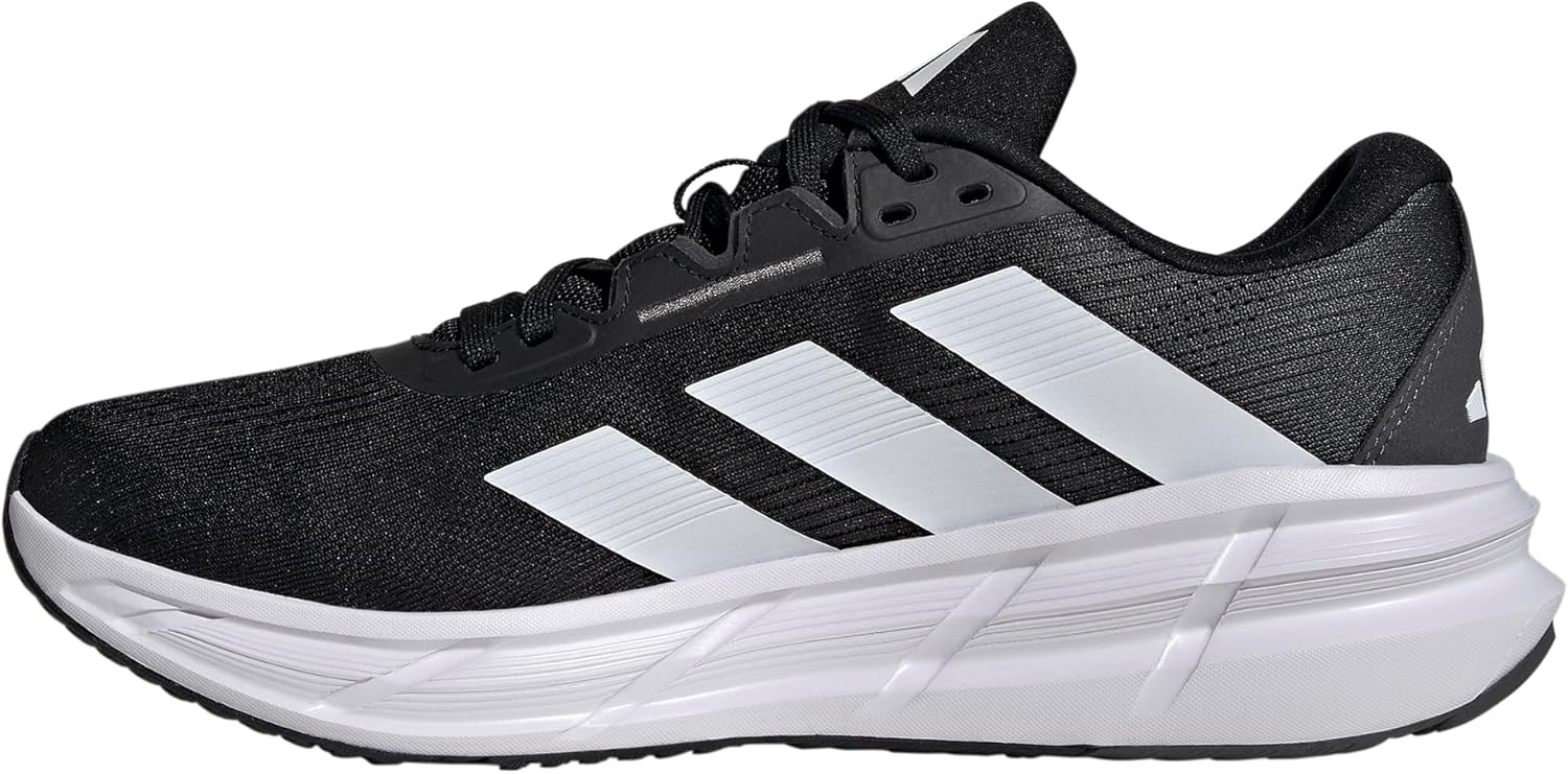 image:imageadidas Mens Questar 3 Running Sneakers Shoes BlueBlackWhiteCarbon