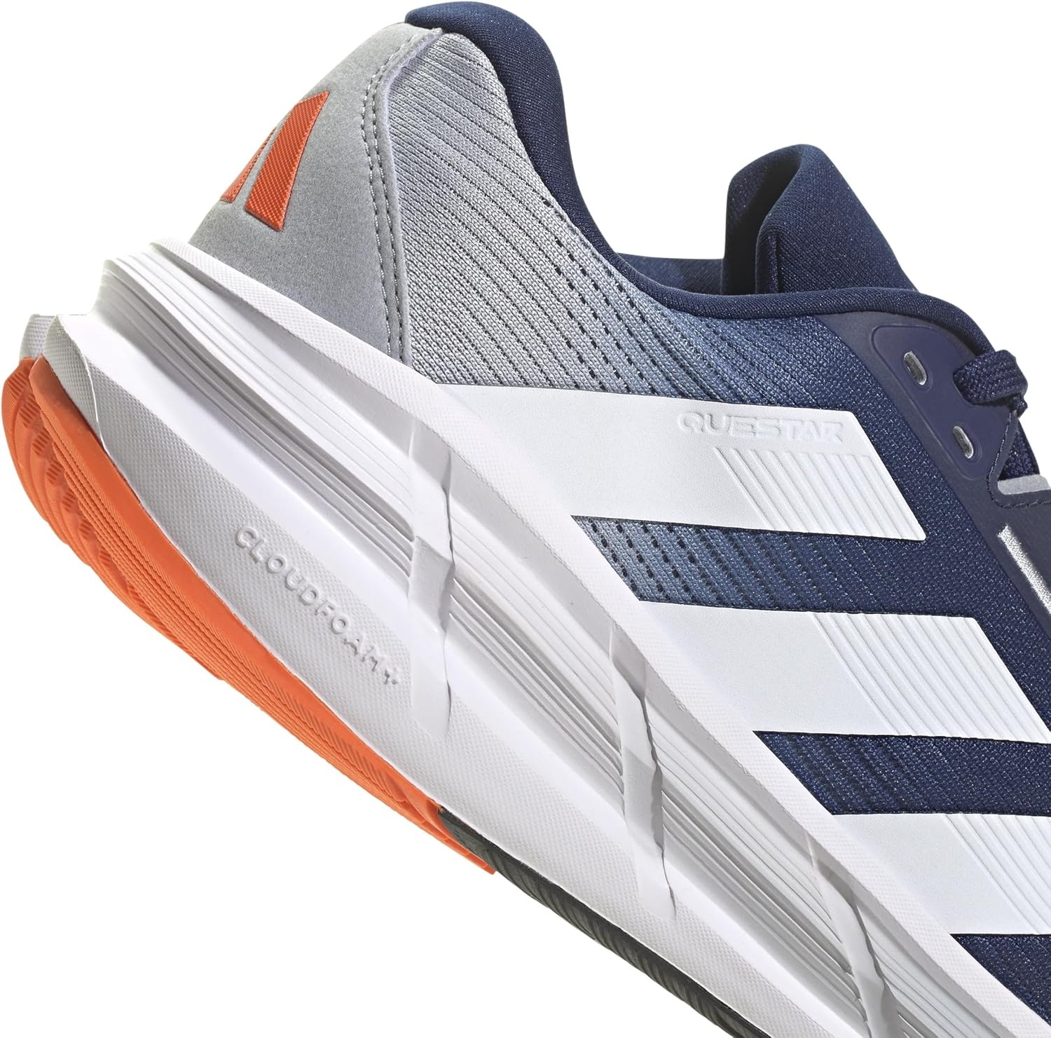 image:imageadidas Mens Questar 3 Running Sneakers Shoes BlueDark BlueWhiteImpact Orange