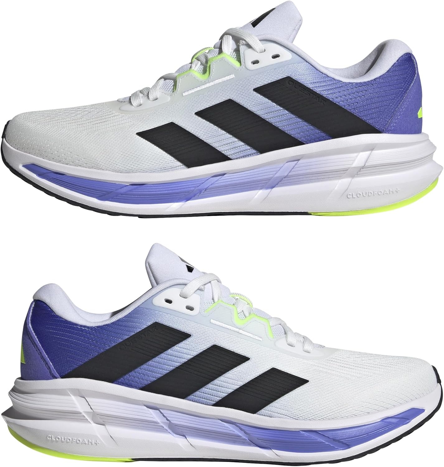 image:imageadidas Mens Questar 3 Running Sneakers Shoes BlueWhiteBlackCobalt Blue