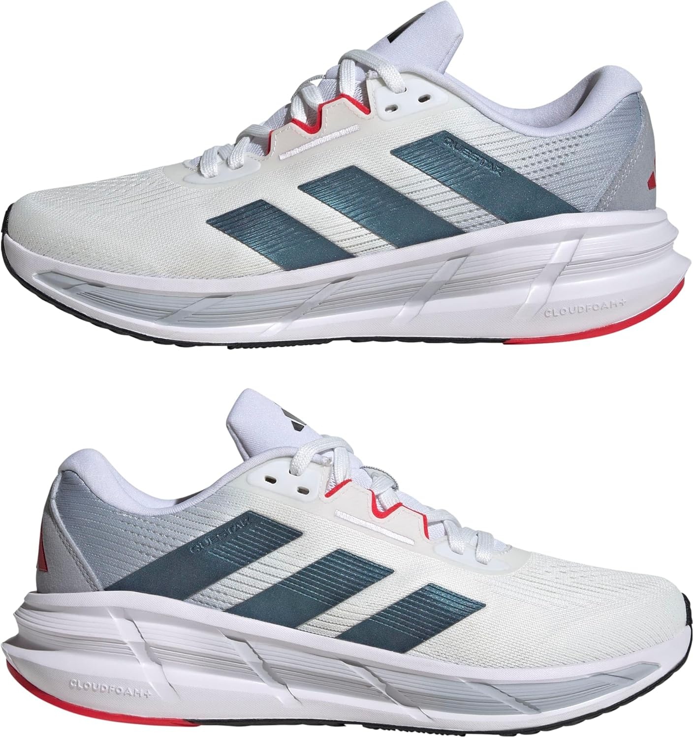 image:imageadidas Mens Questar 3 Running Sneakers Shoes BlueWhiteBlackPure Ruby