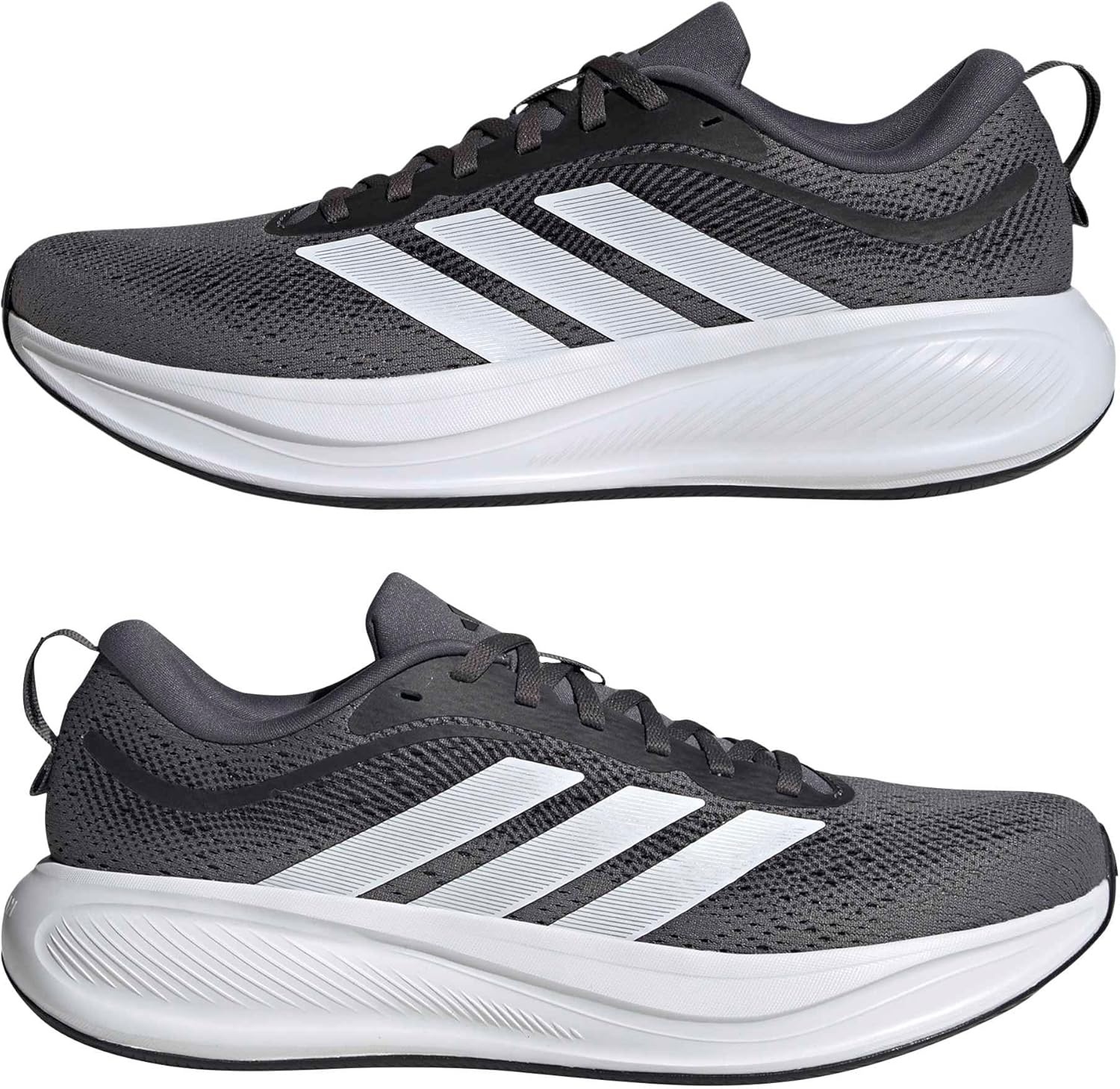 image:imageadidas Mens Response Pace Running Sneakers Shoes RedBlackWhiteMatte Silver