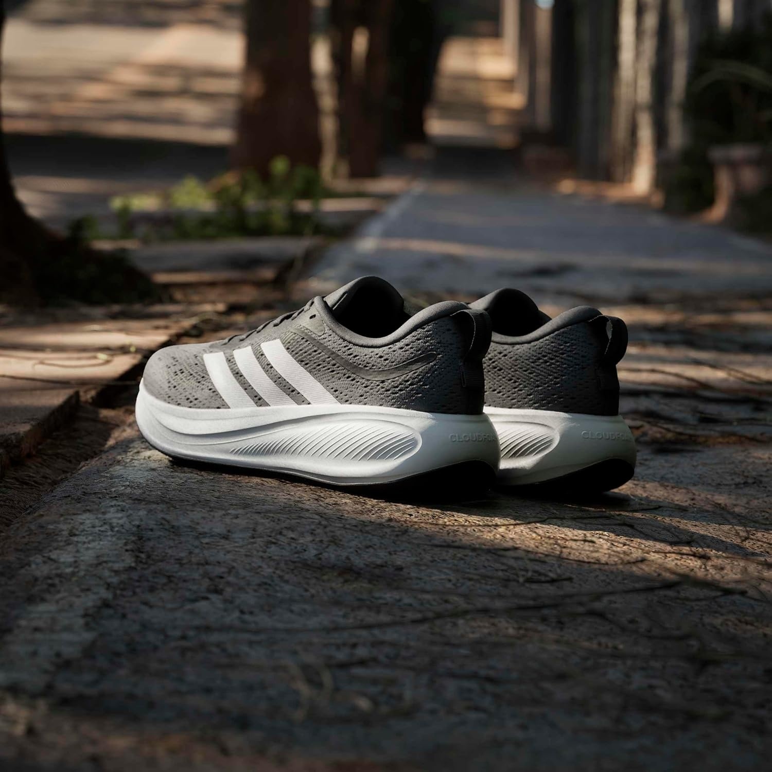 image:imageadidas Mens Response Pace Running Sneakers Shoes RedBlackWhiteMatte Silver