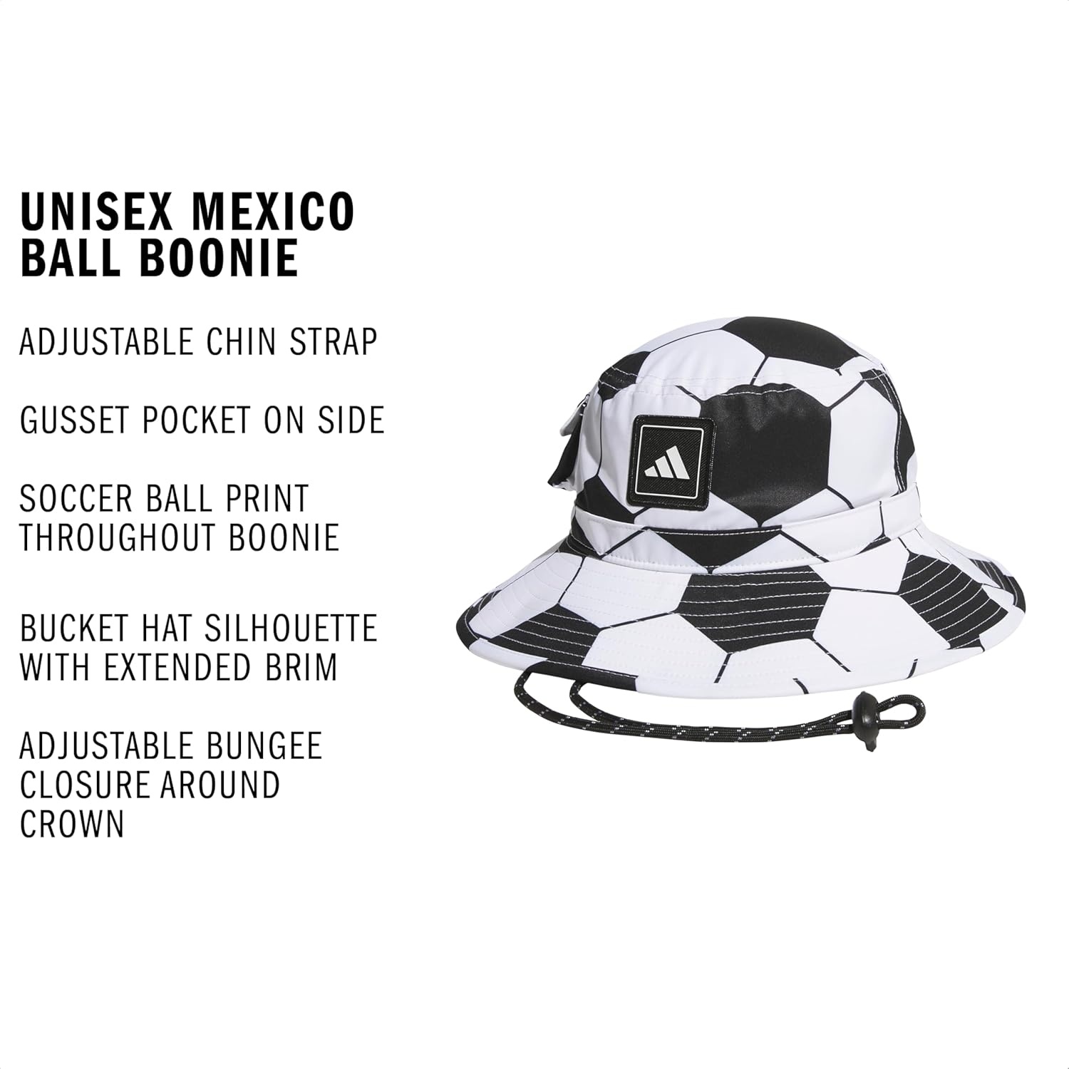 image:imageadidas Mens Soccer Ball Hat Fan Bucket Country ColorsFan Gear