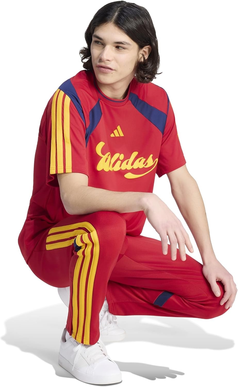 image:imageadidas Mens Spain World Cup 2026 ApparelTeam Power Red Dark BlueCrew Yellow
