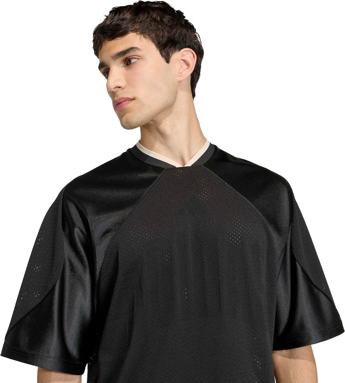 image:imageadidas Mens Stadium Graphic Mesh TShirtBlackOff White