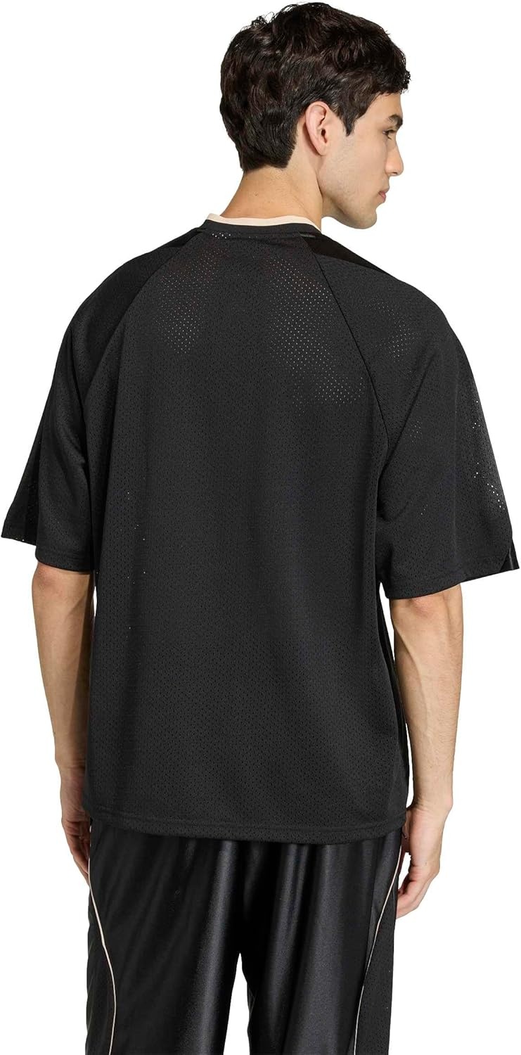 image:imageadidas Mens Stadium Graphic Mesh TShirtBlackOff White